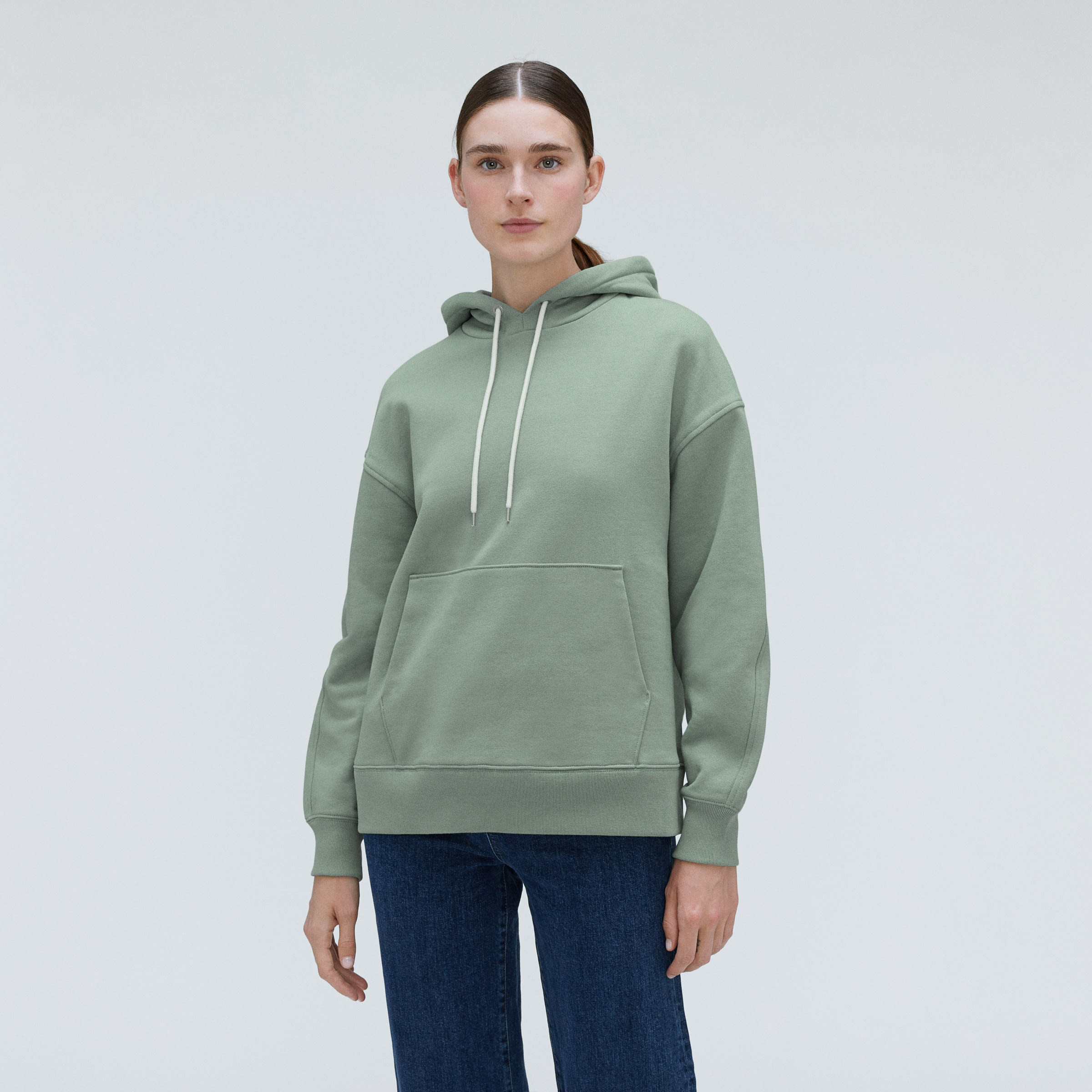 The Track Organic Cotton Popover Lily Pad – Everlane