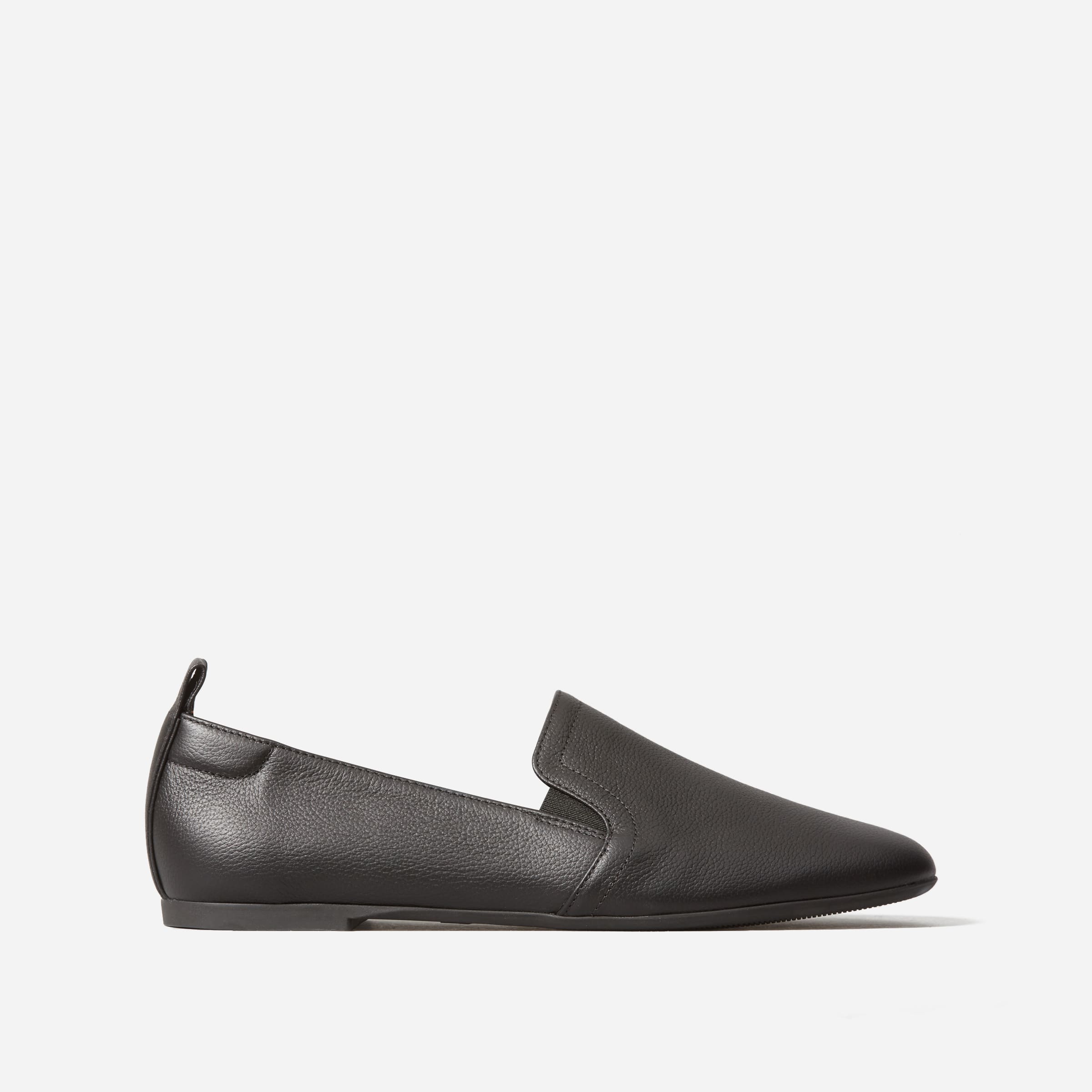 The Leather Slip-On Black – Everlane