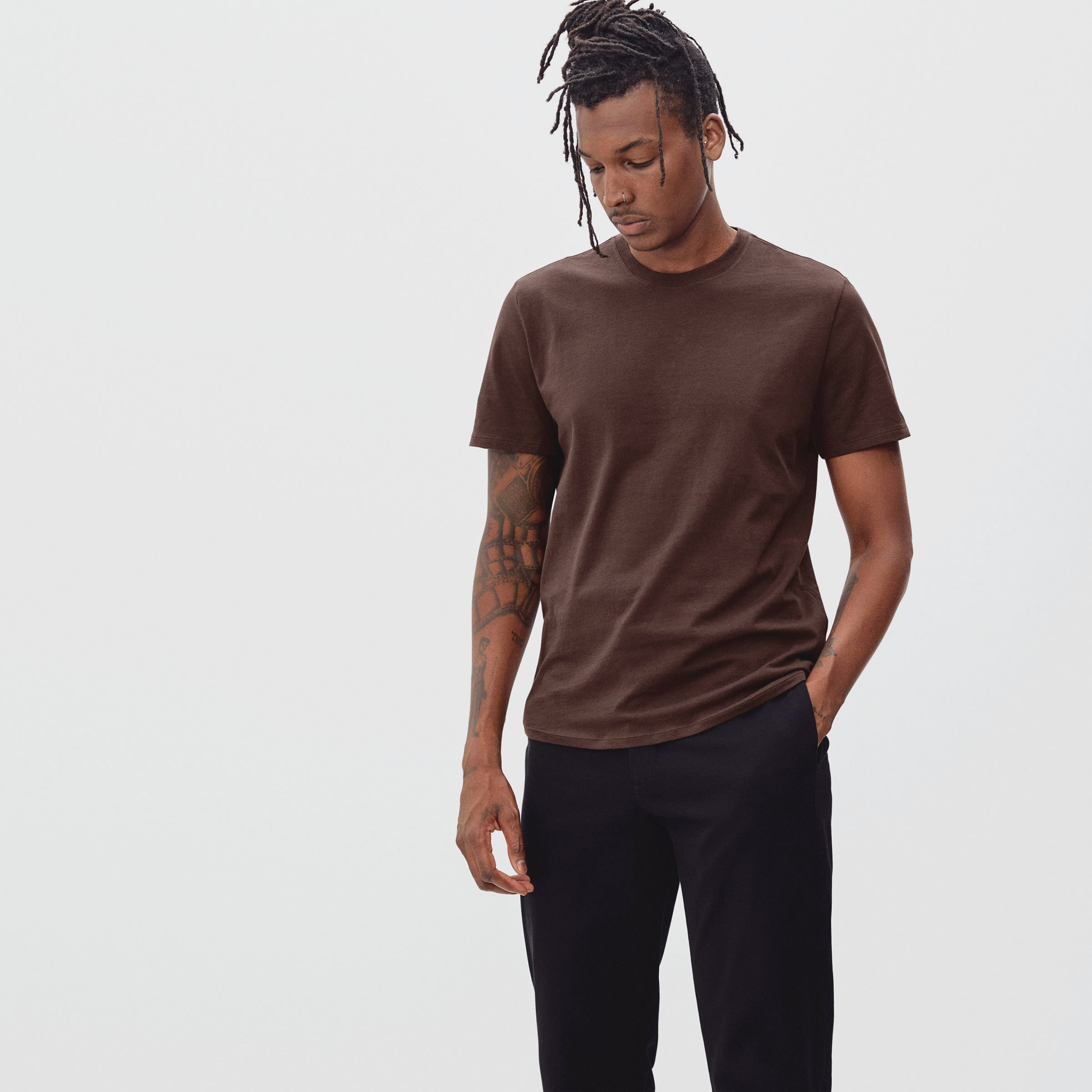 everlane uniform cotton crew
