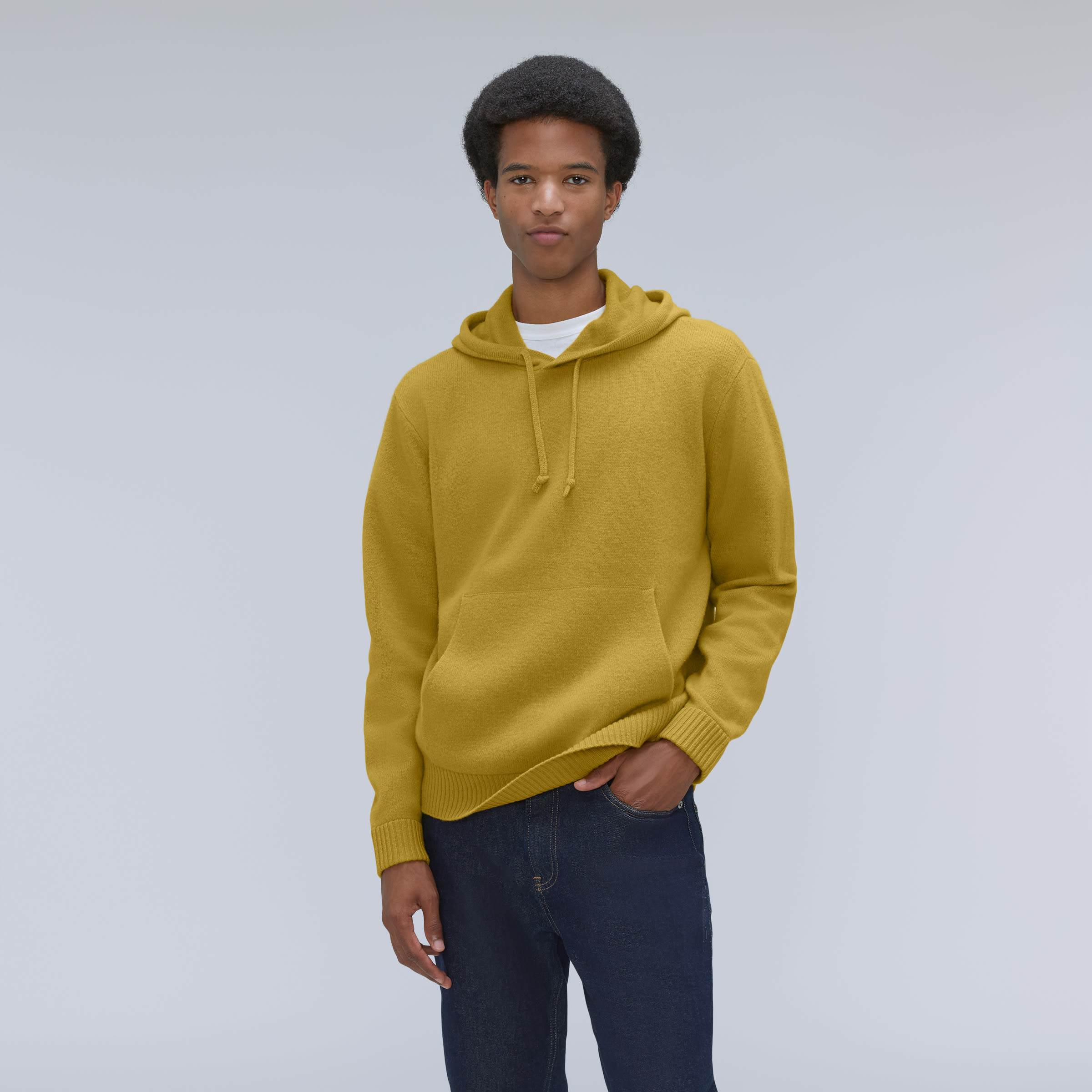 The Felted Merino Hoodie Golden Palm – Everlane