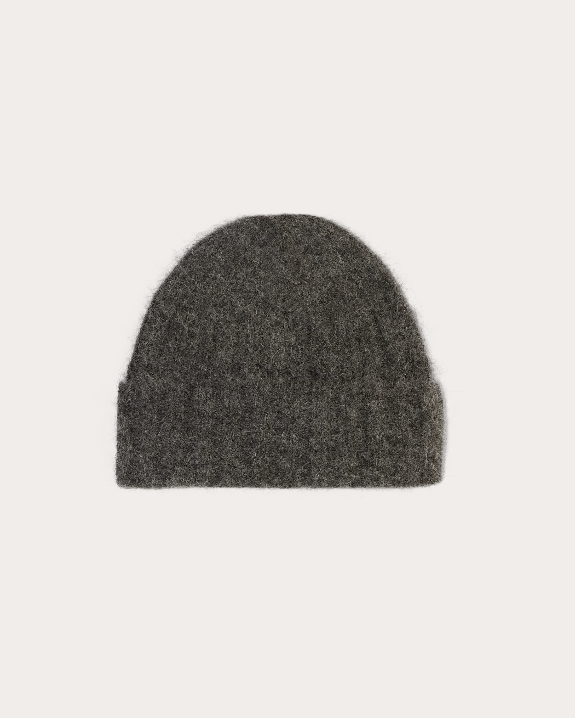 Alpaca Beanie - Ribbed Self Lined