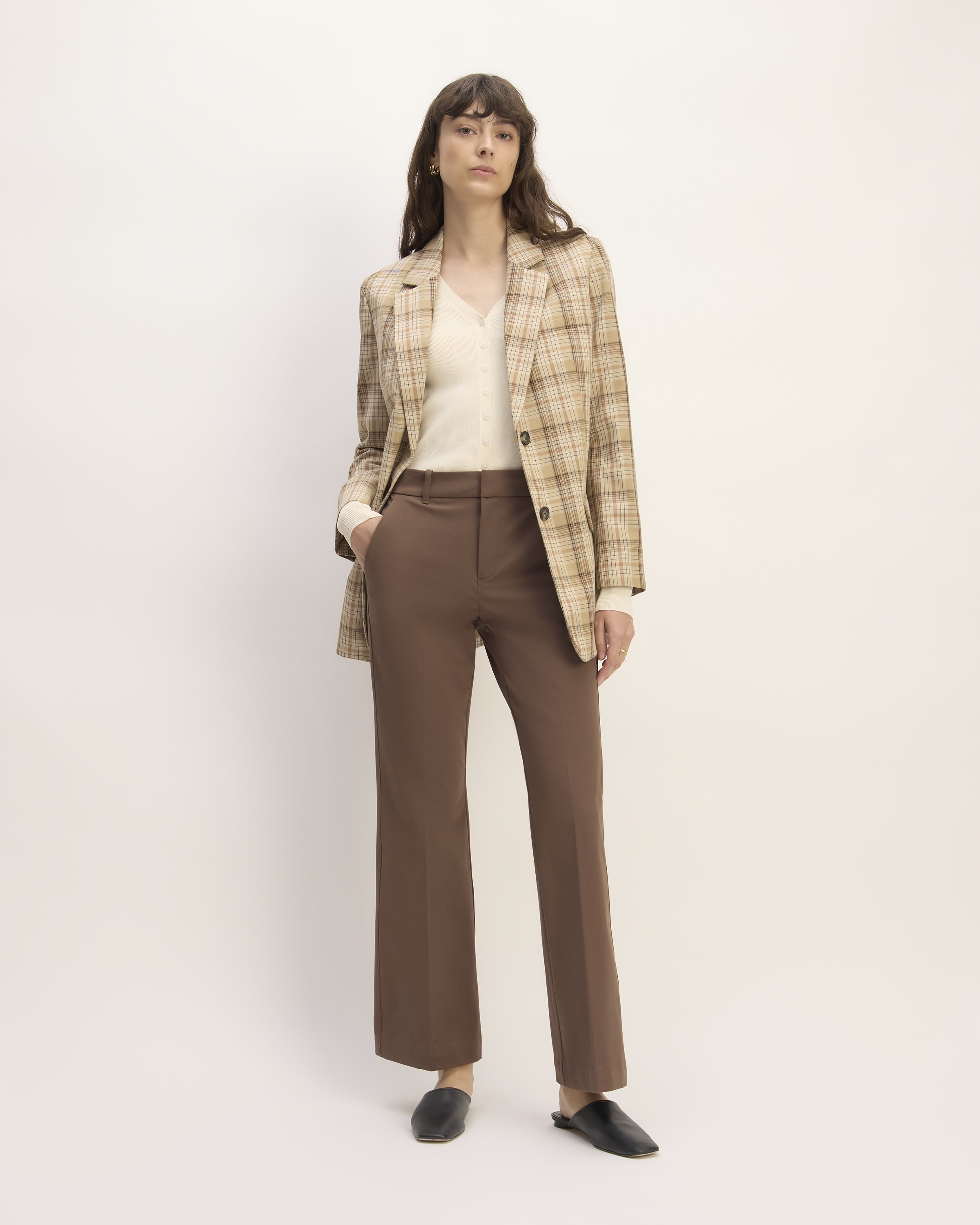The BiStretch Flare Pant Cocoa Everlane
