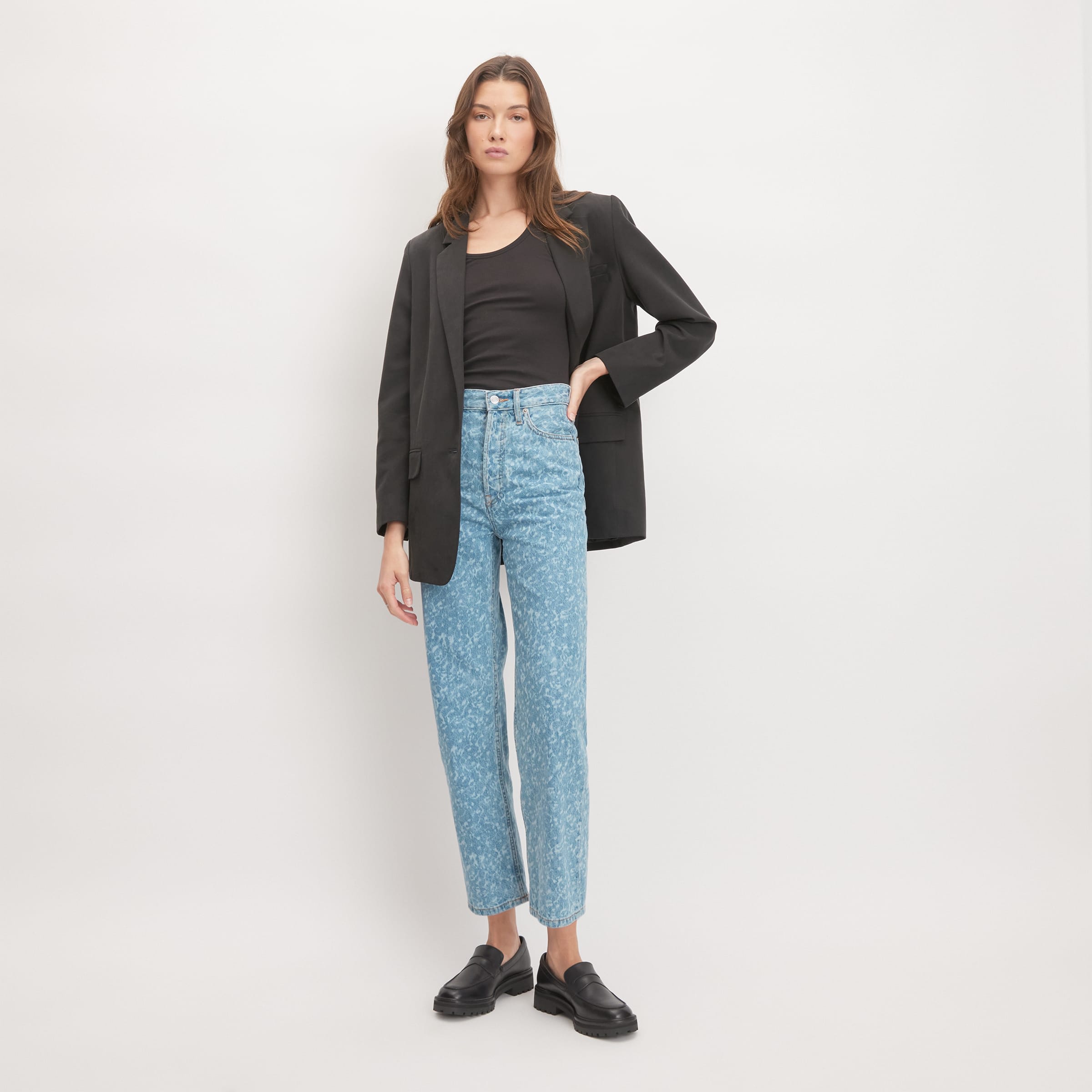 The Rigid Way-High® Jean Light Painterly Strokes – Everlane