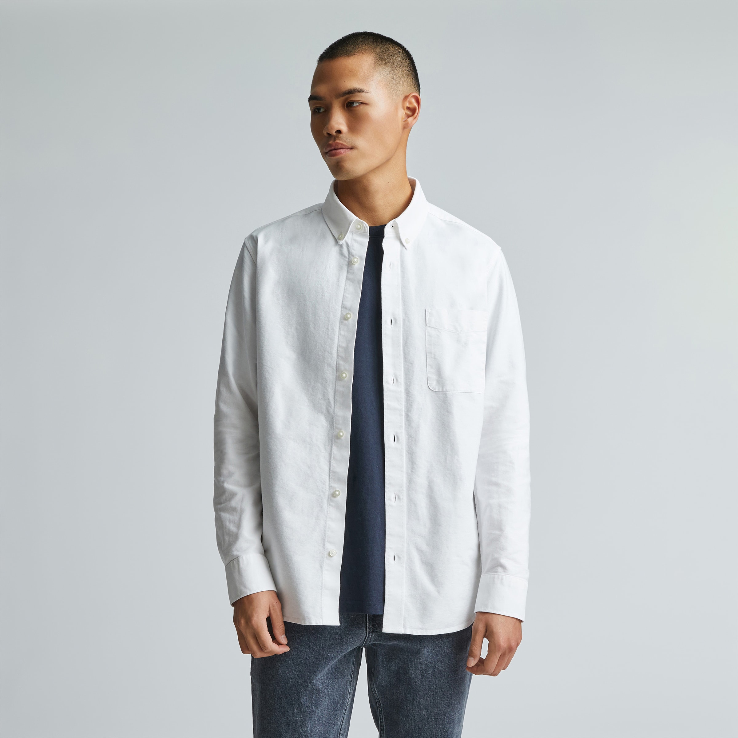 The Organic Oxford Shirt | Uniform White – Everlane