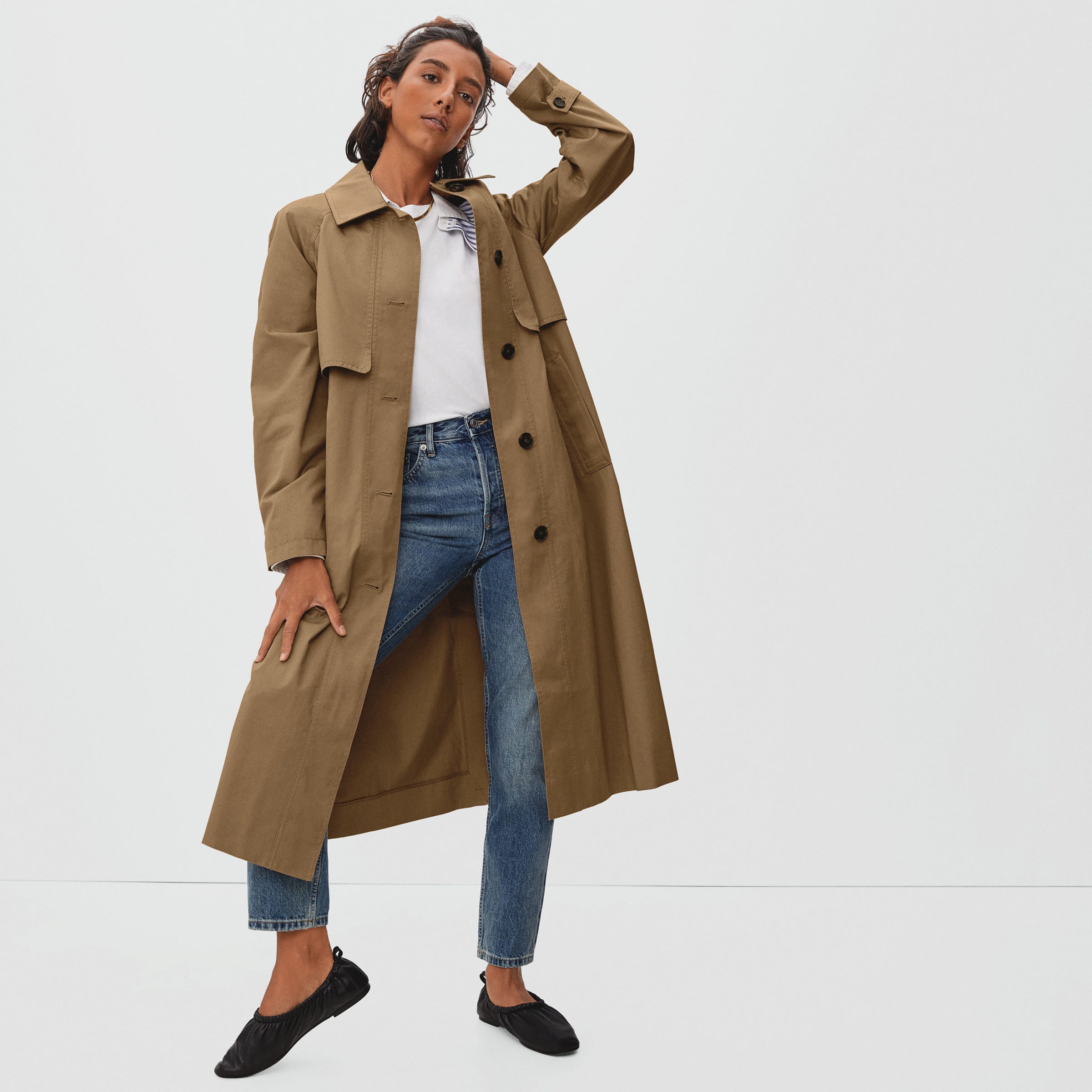 The Long Mac Coat Toasted Coconut Everlane