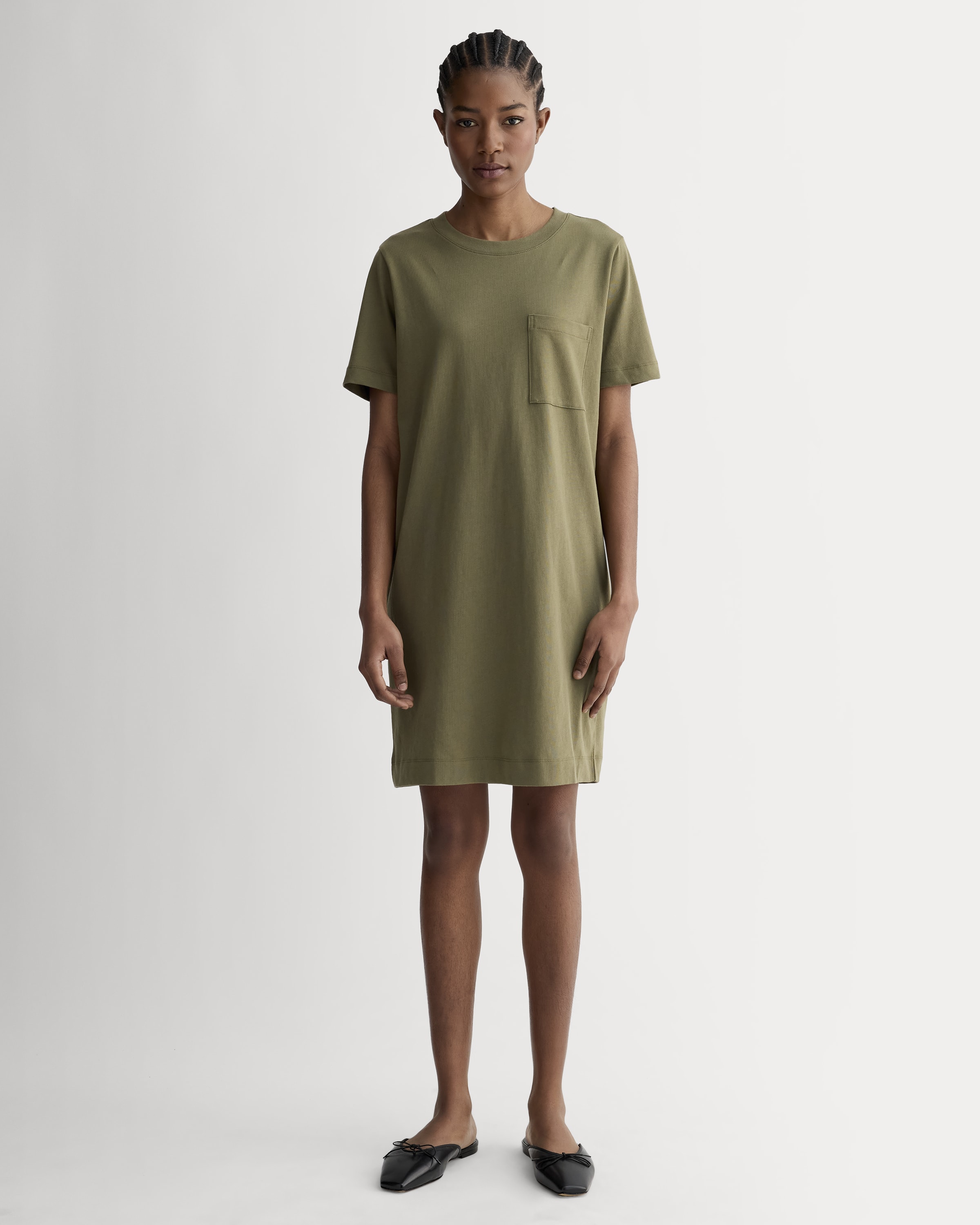 everlane box cut tee dress
