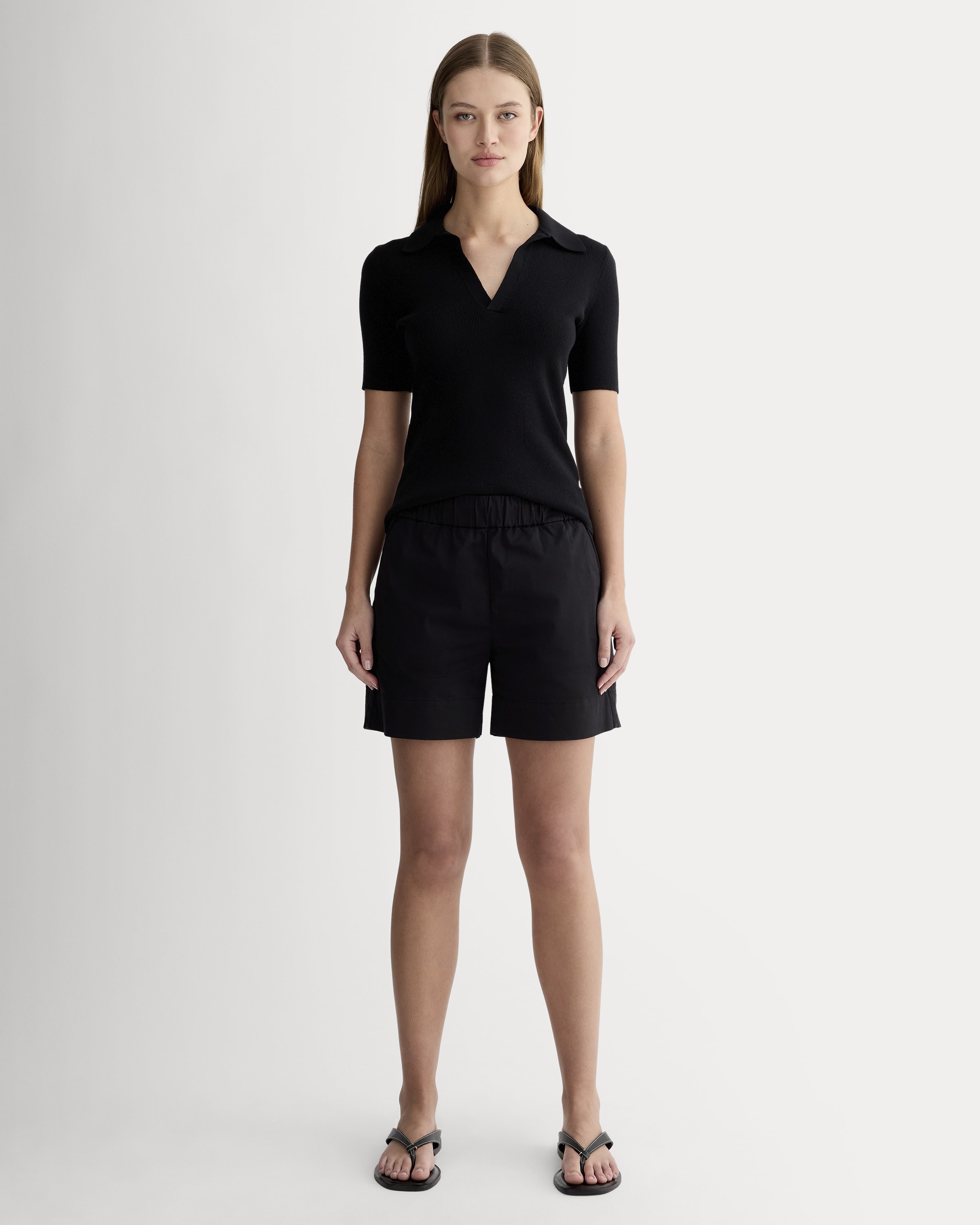 新品未開封] ennoy cotton easy shorts Mサイズ 黒