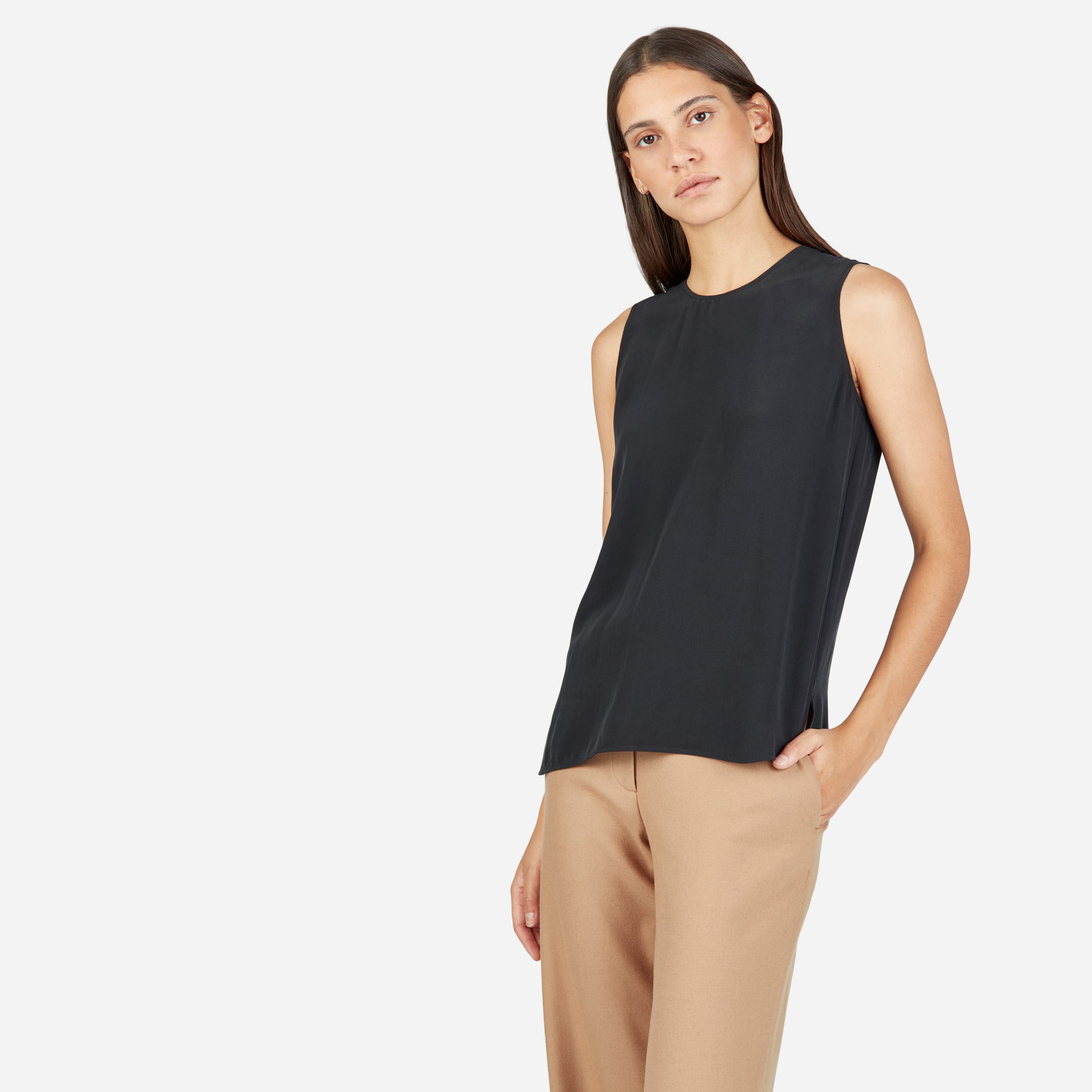 The Silk Shell Black – Everlane