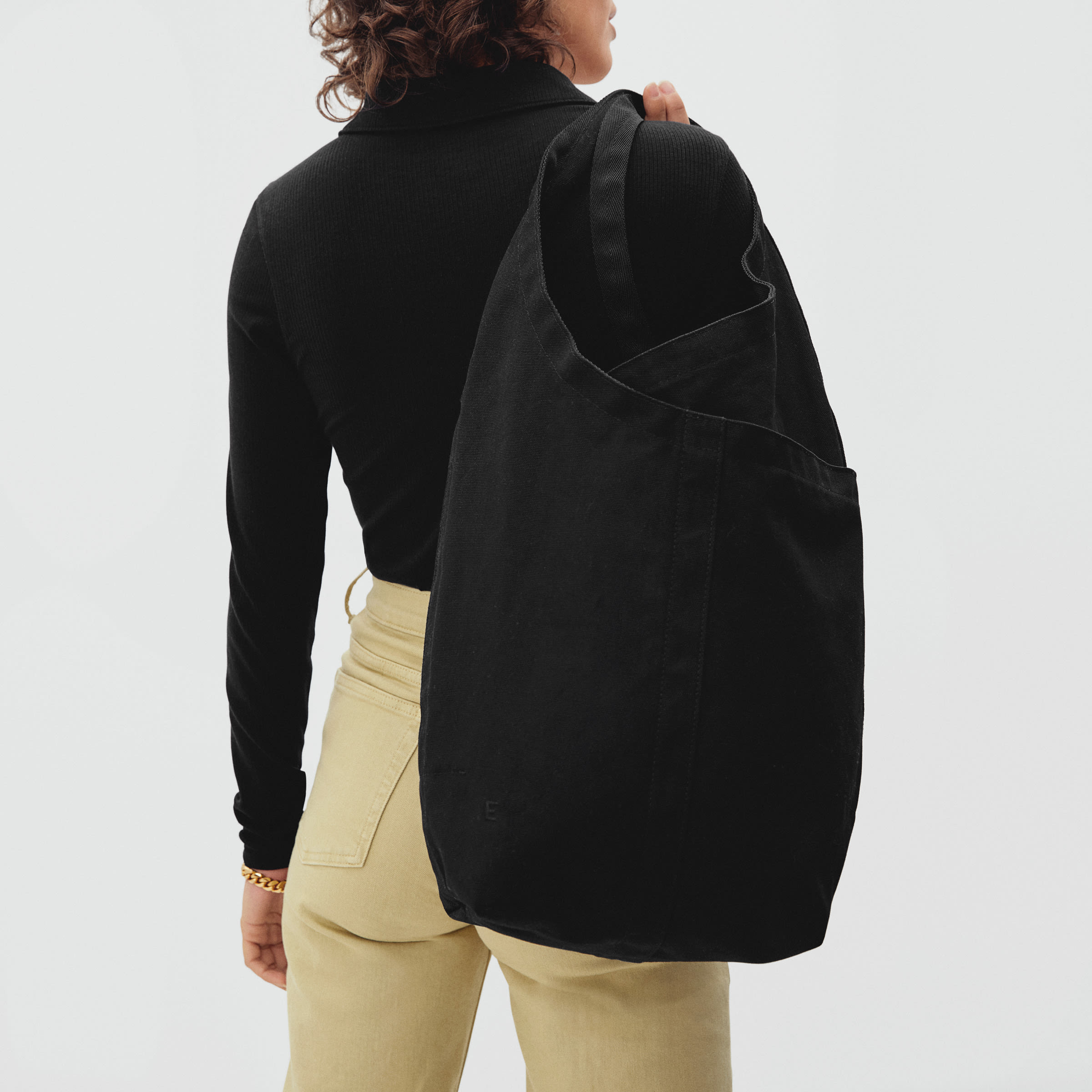 The Organic Canvas Mini Tote Black – Everlane