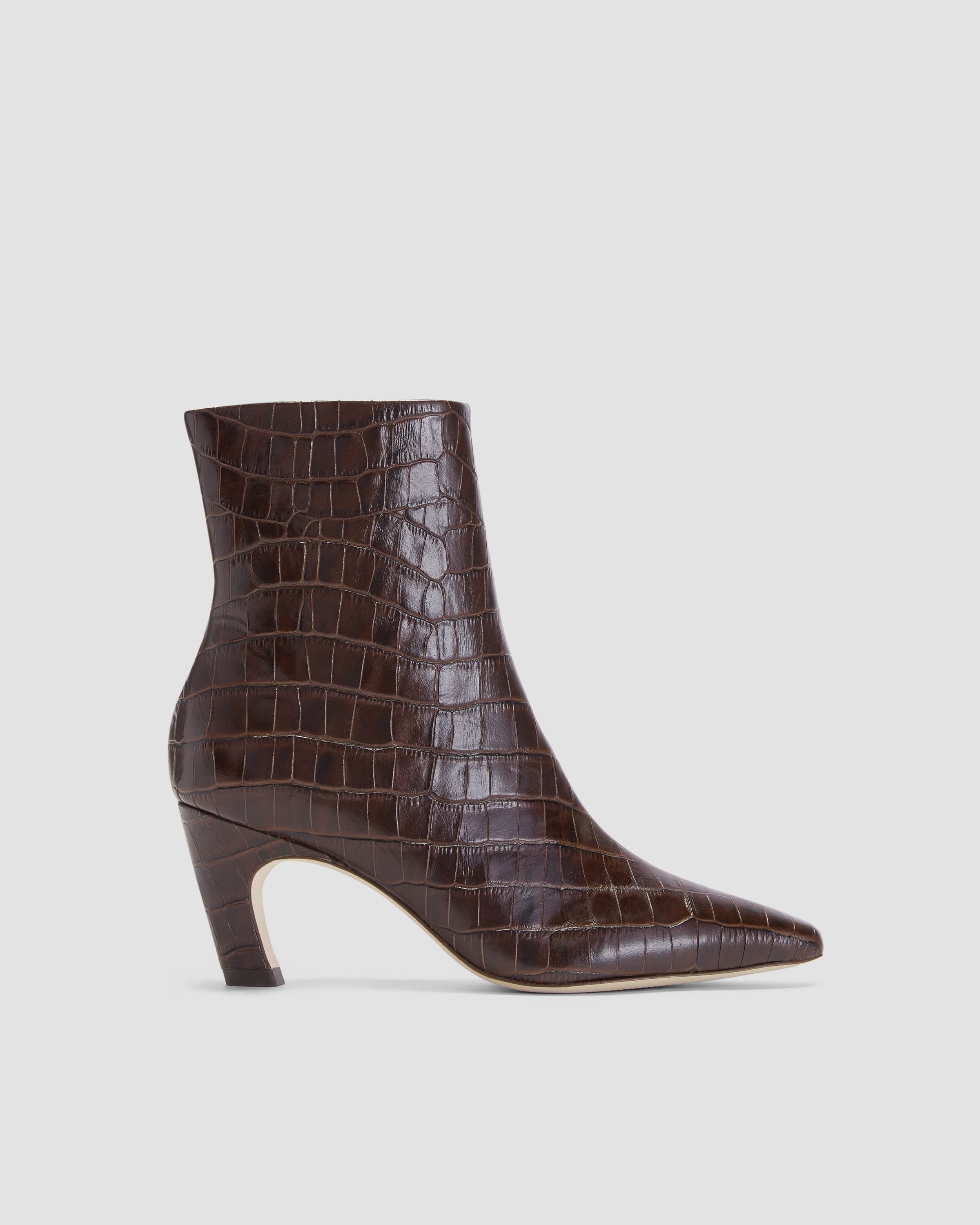 Croc effect hot sale ankle boots