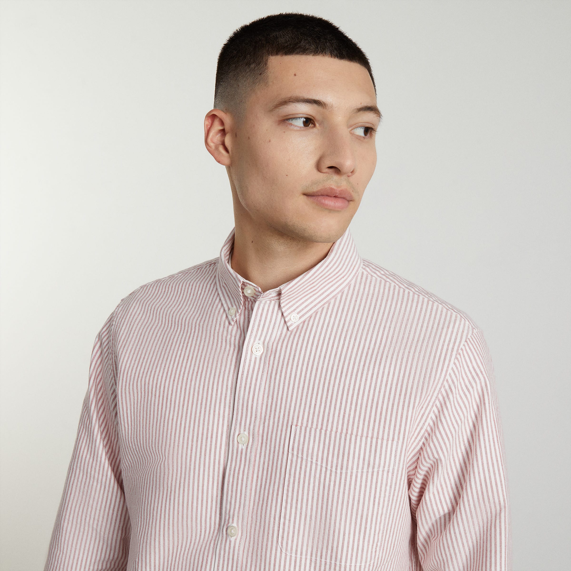 The Standard Fit Japanese Oxford Shirt | Uniform Red / White – Everlane