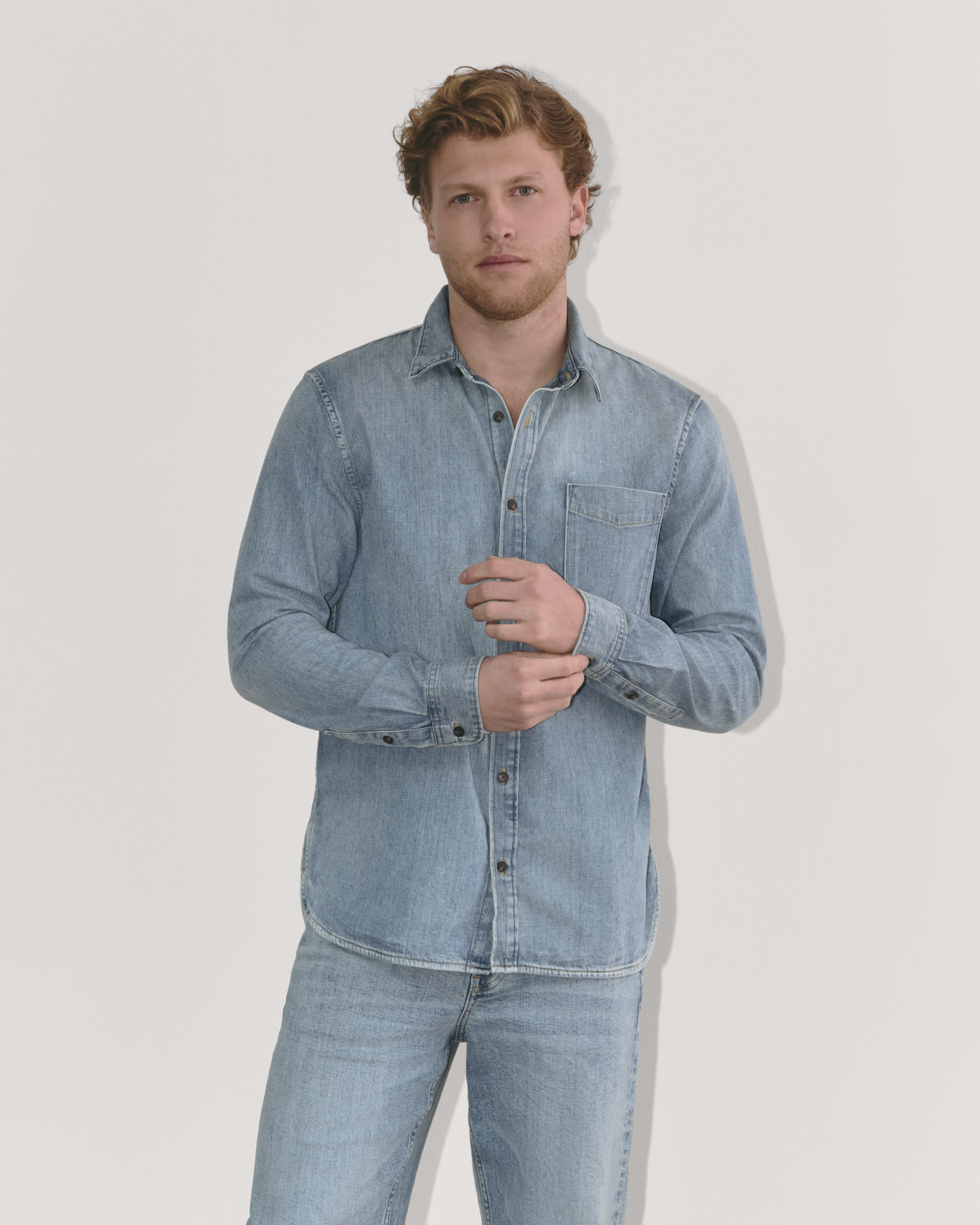 The Denim Shirt Mid Indigo – Everlane The Denim Shirt Mid Indigo – Everlane