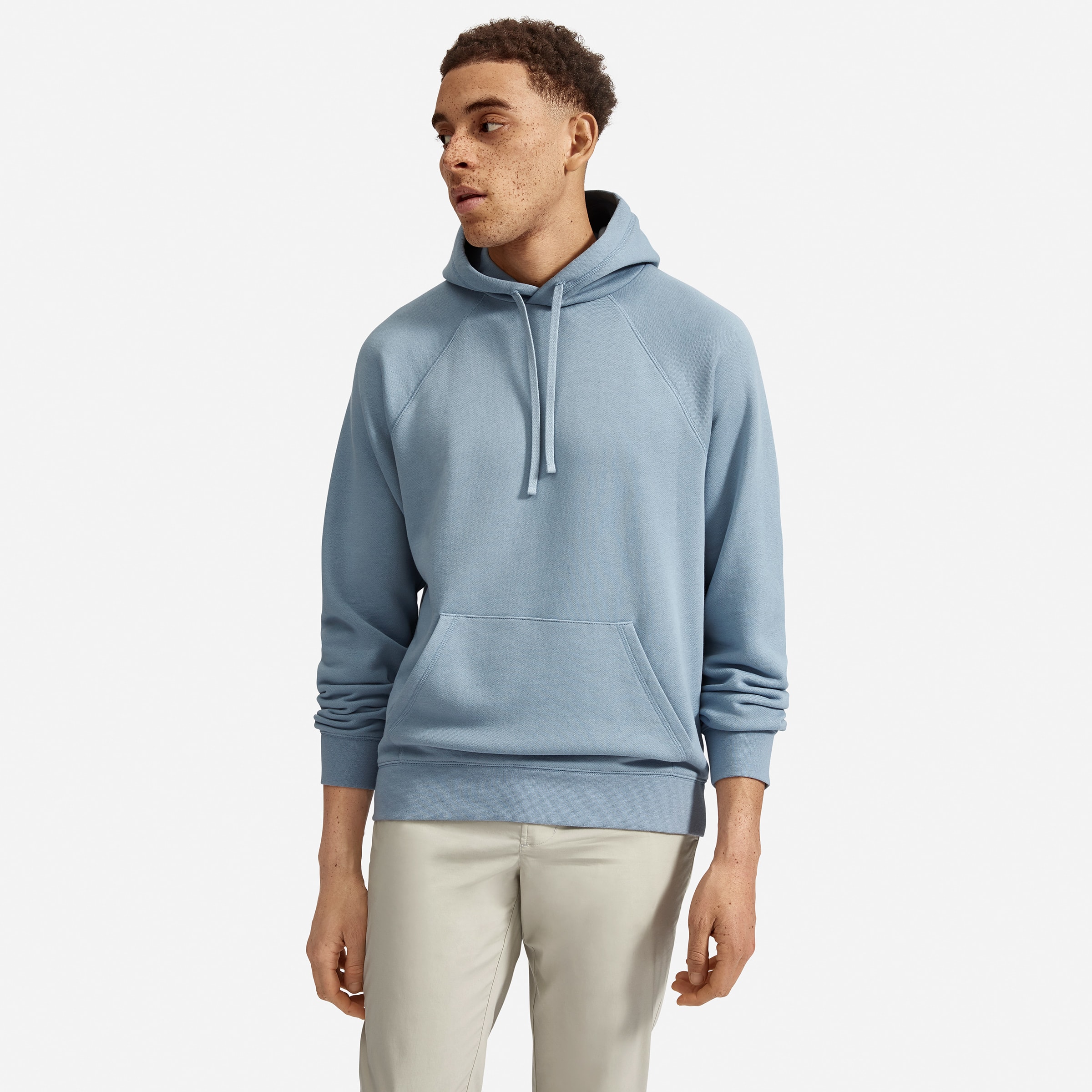 The Lightweight French Terry Hoodie Pale Blue – Everlane
