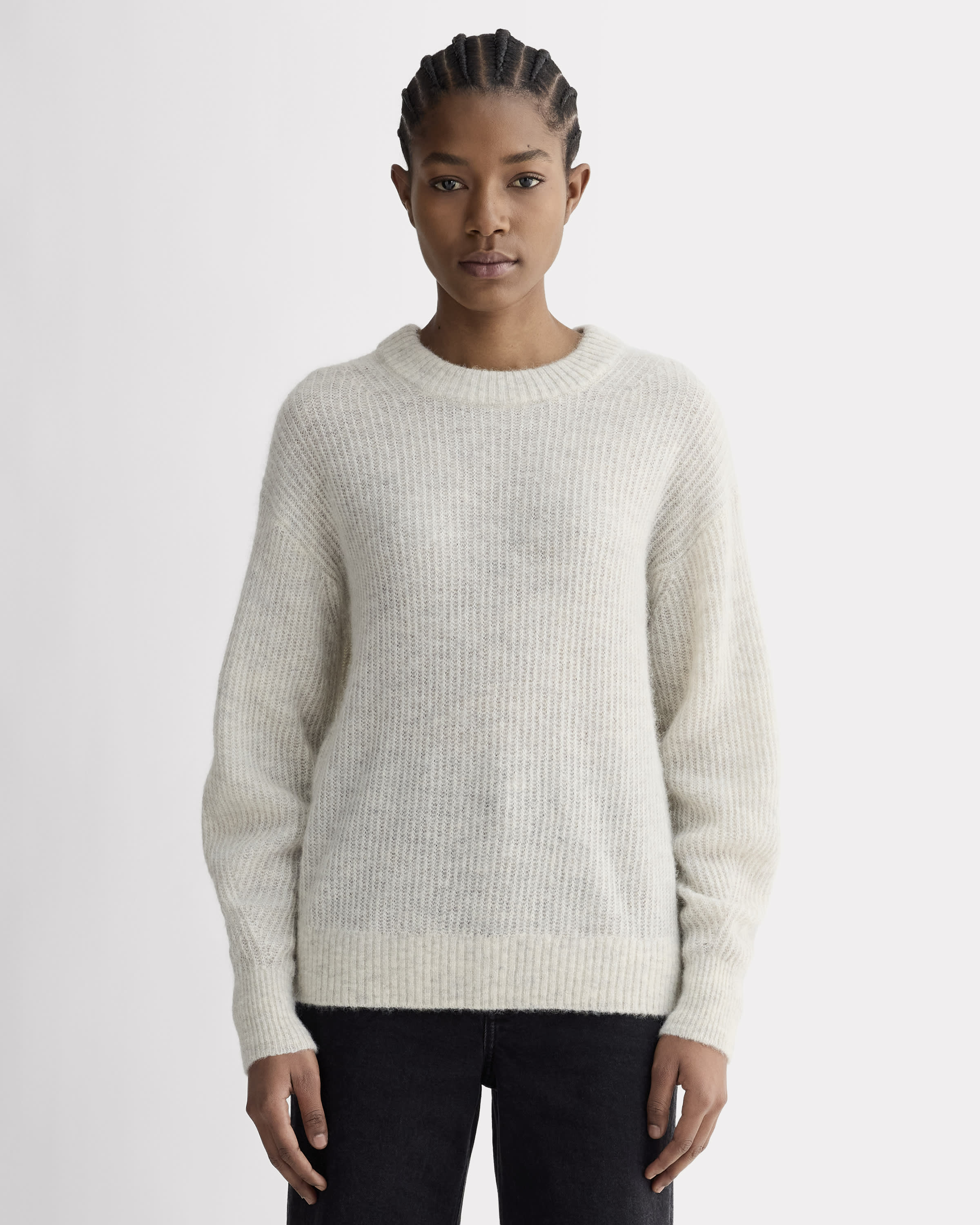 The Cocoon Crew in Alpaca Taupe Melange – Everlane