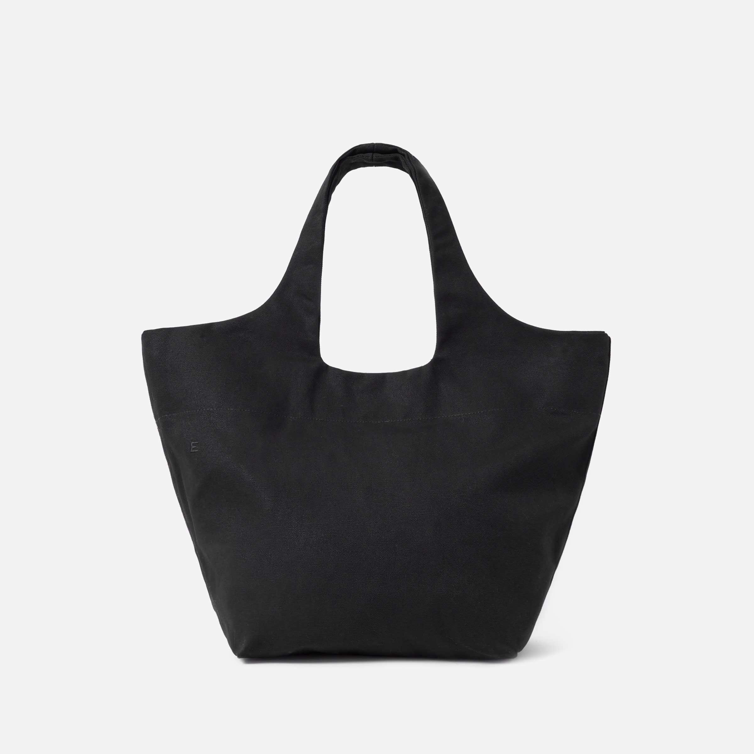 The Canvas Basket Tote Black Everlane