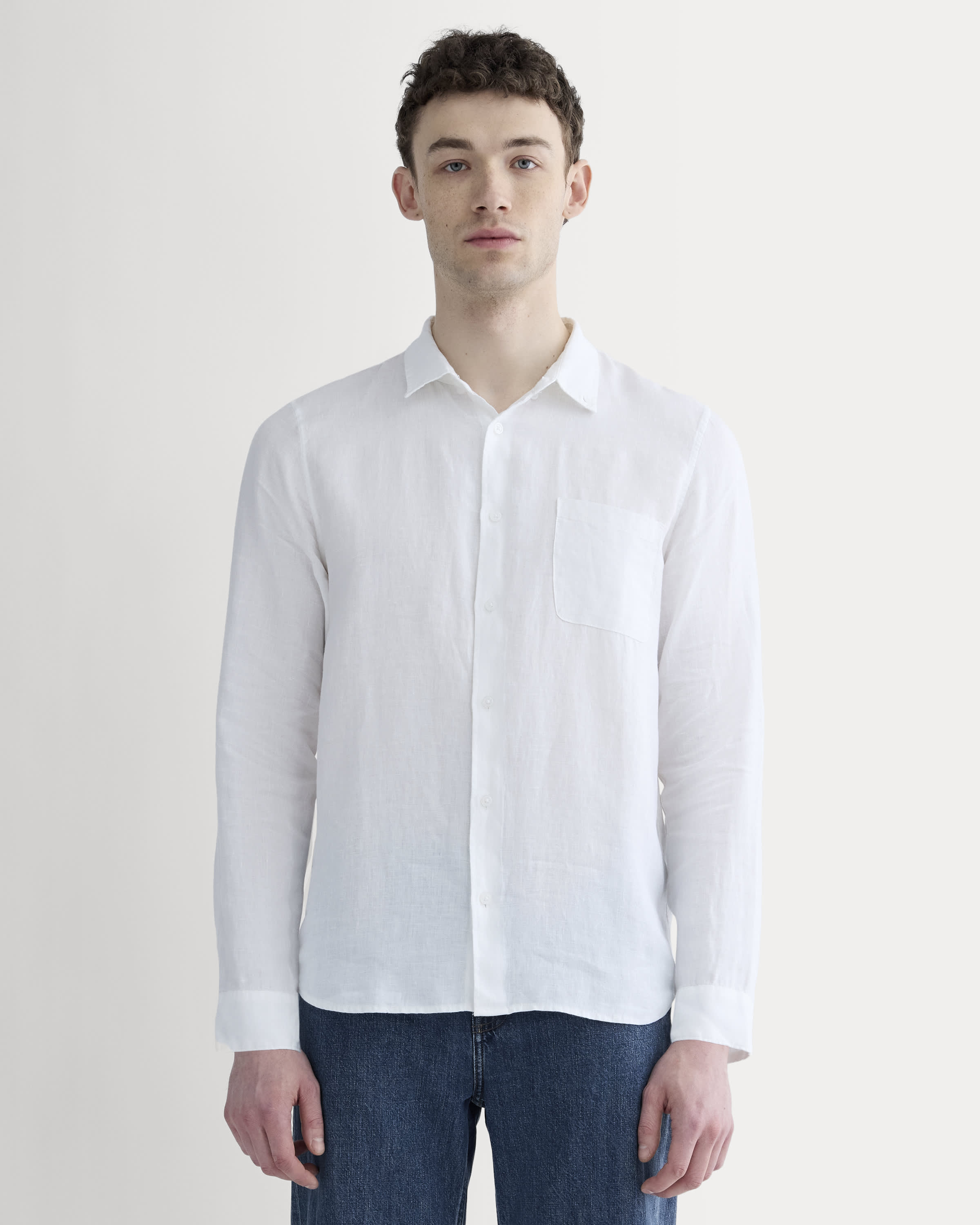 Atelier d’antan Crevel Linen Shirt The Classic Shirt in Linen White – Everlane