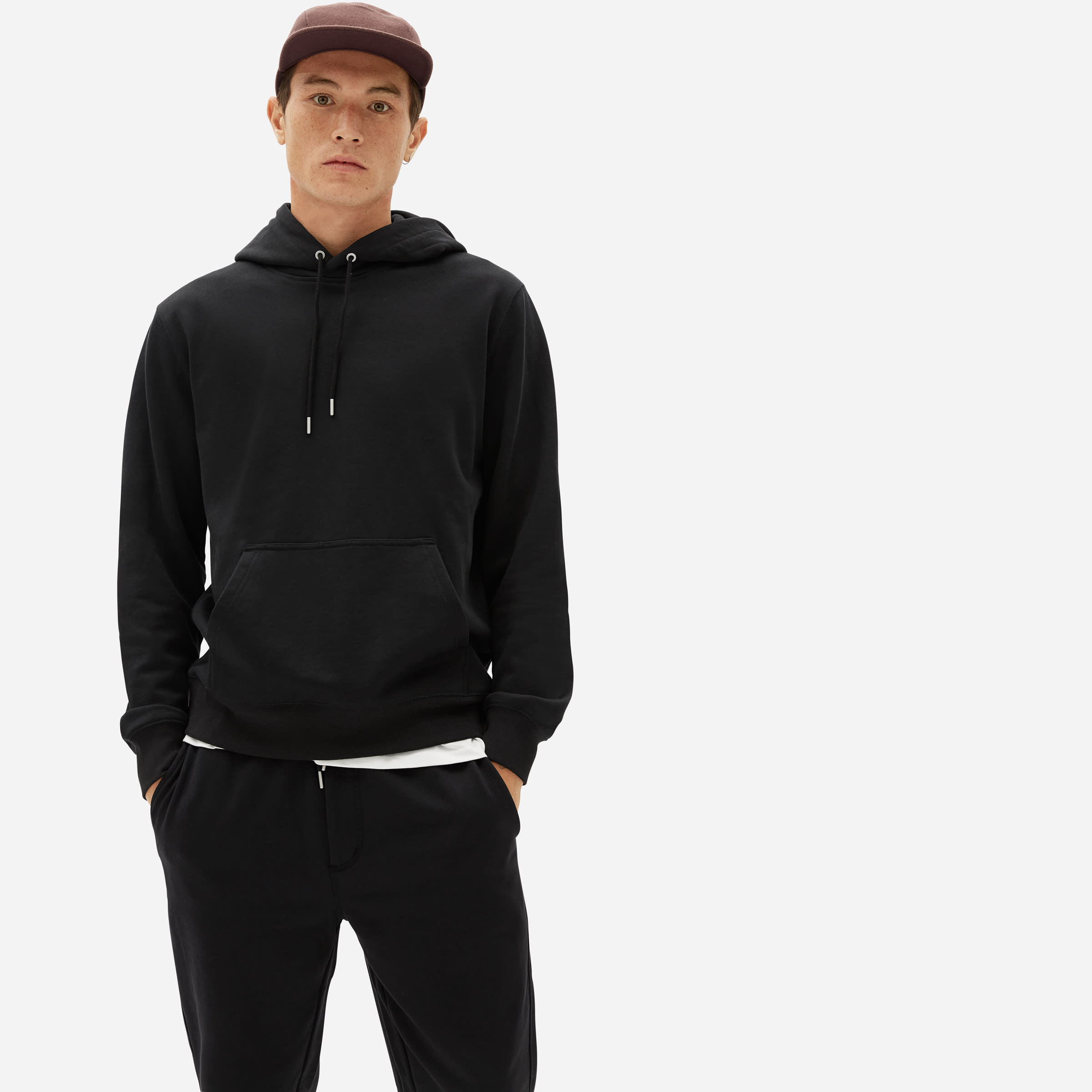 The French Terry Hoodie | Uniform Black – Everlane