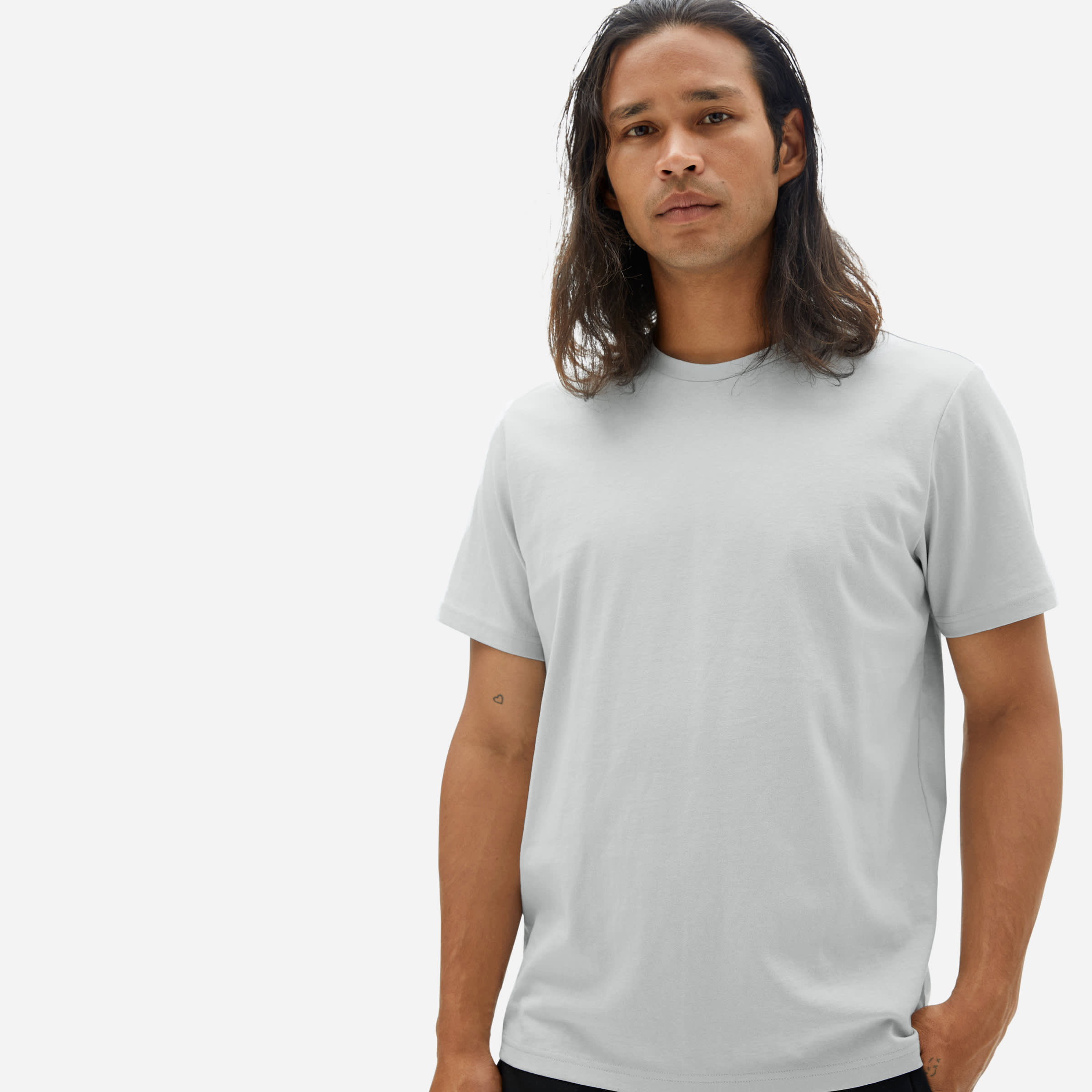 The PremiumWeight Crew Uniform Harbor Grey Everlane