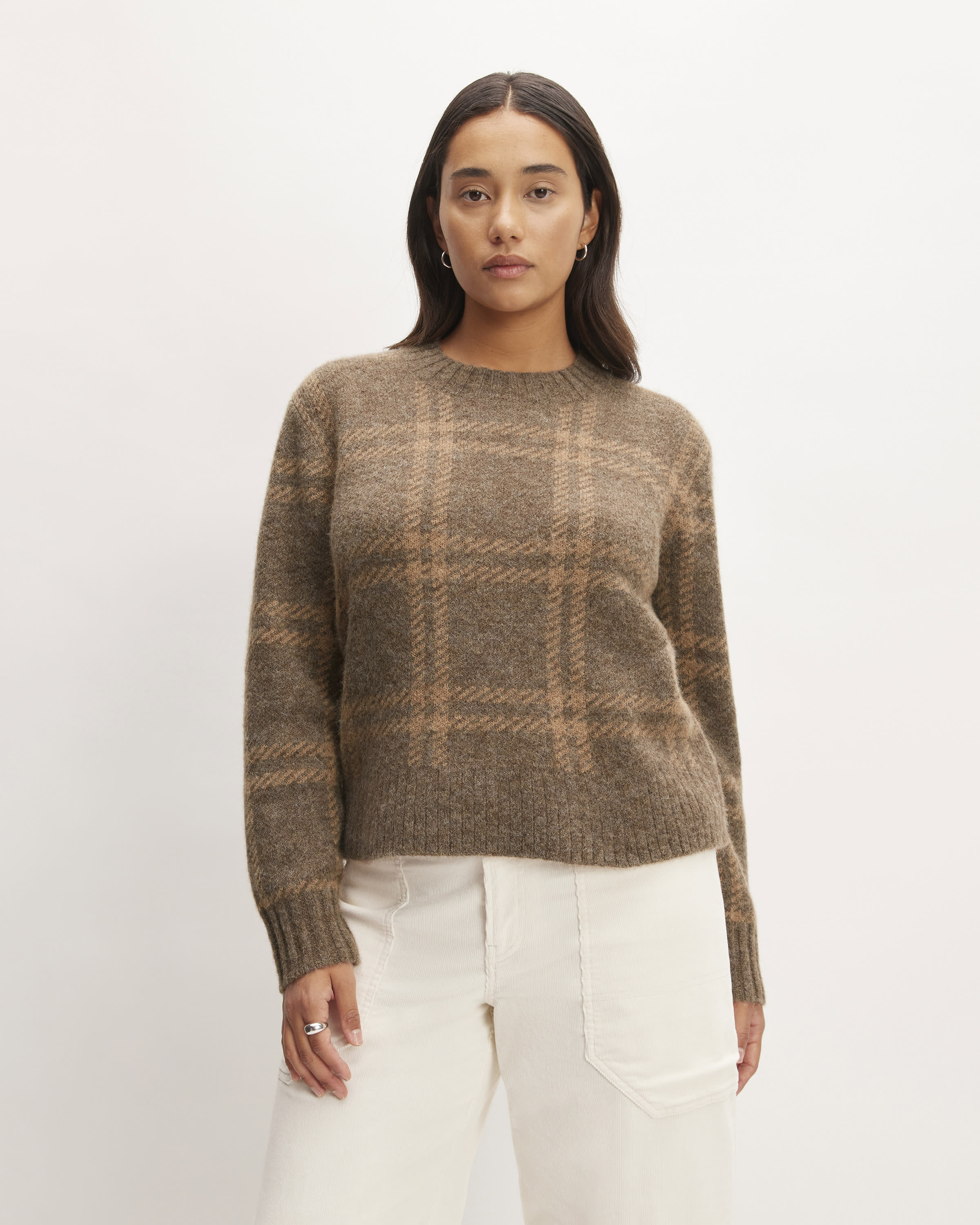 The Alpaca Cropped Crewneck Sweater