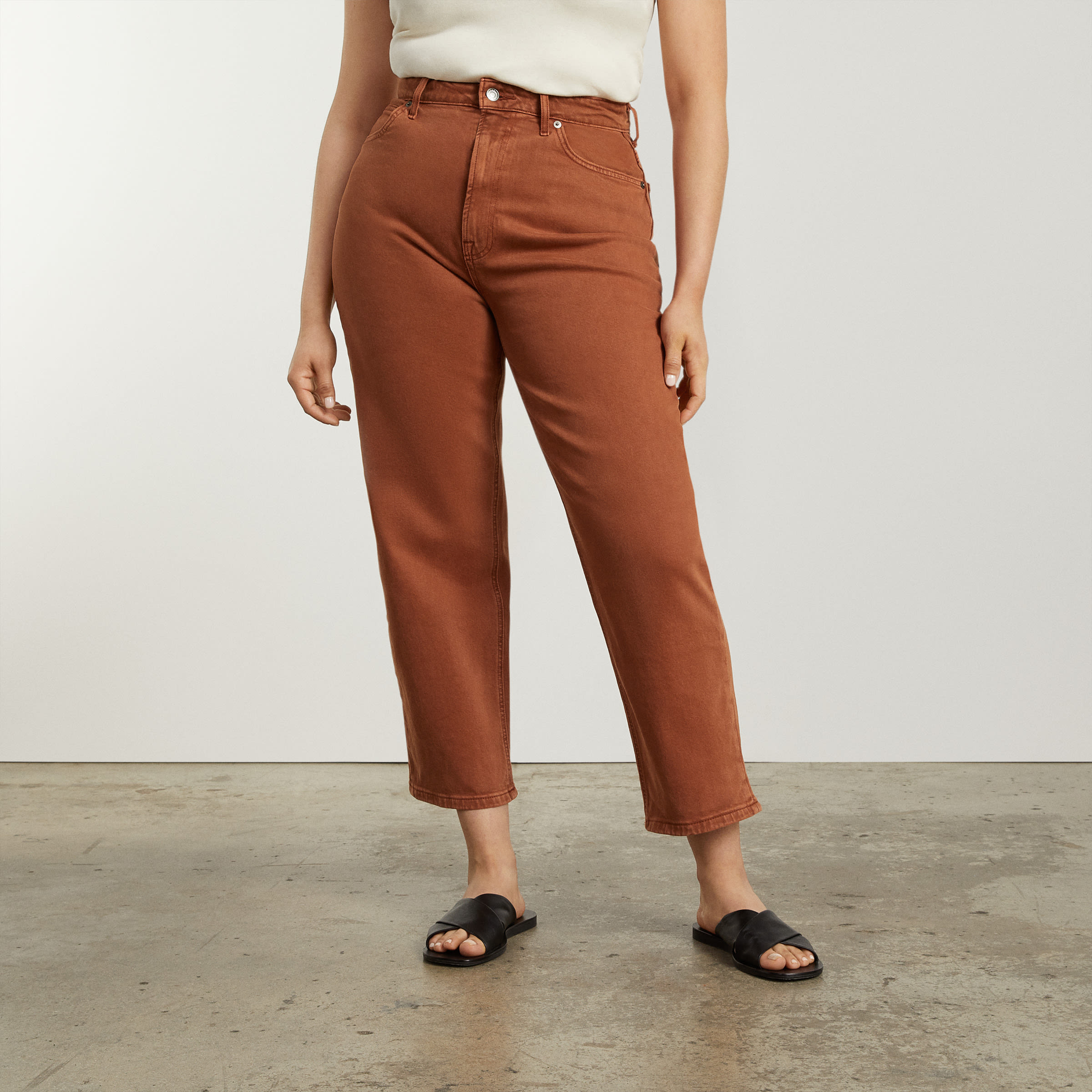 The Curvy Way-High® Jean Archroma Rich Earth – Everlane