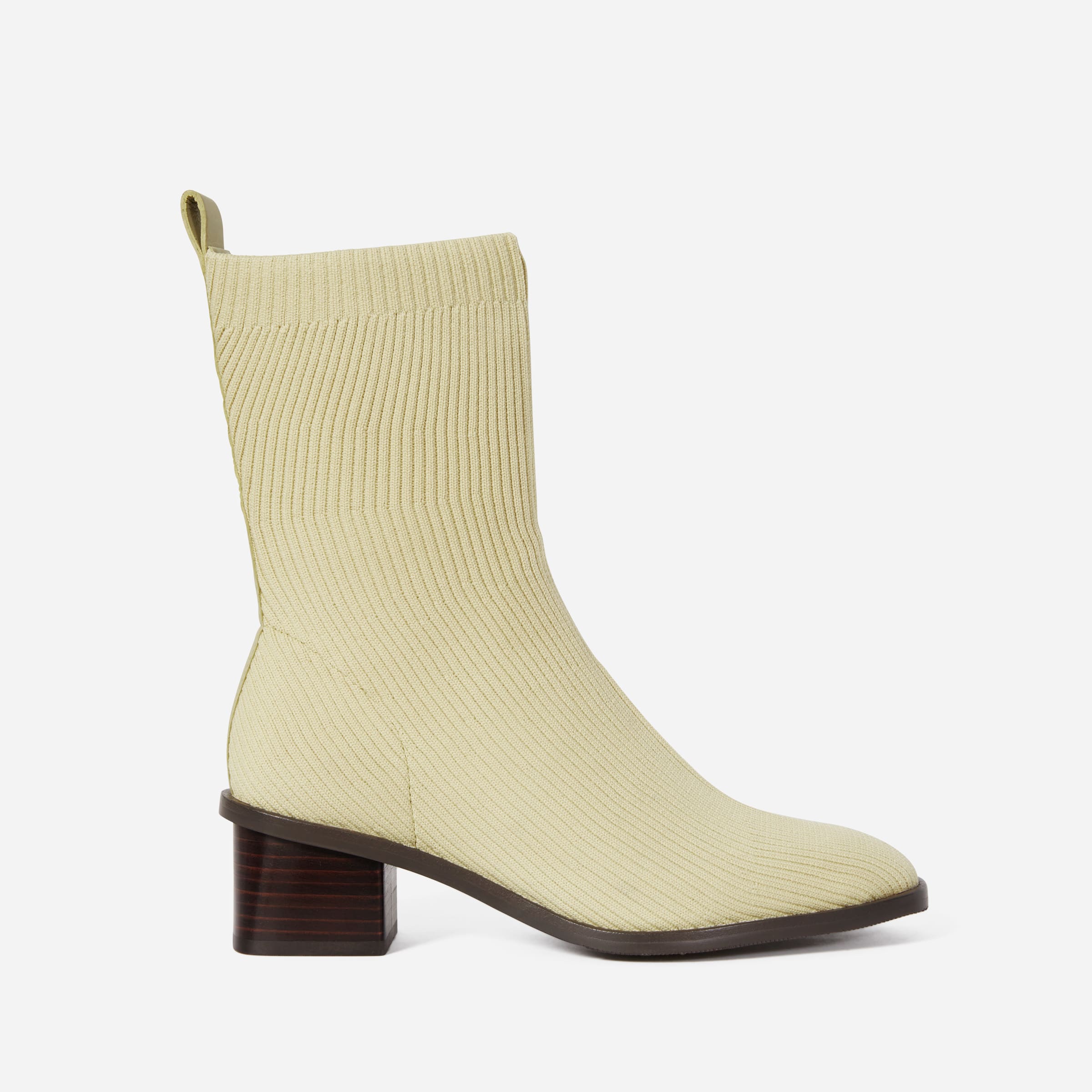 The High-Ankle Glove Boot in ReKnit® Pale Yellow – Everlane