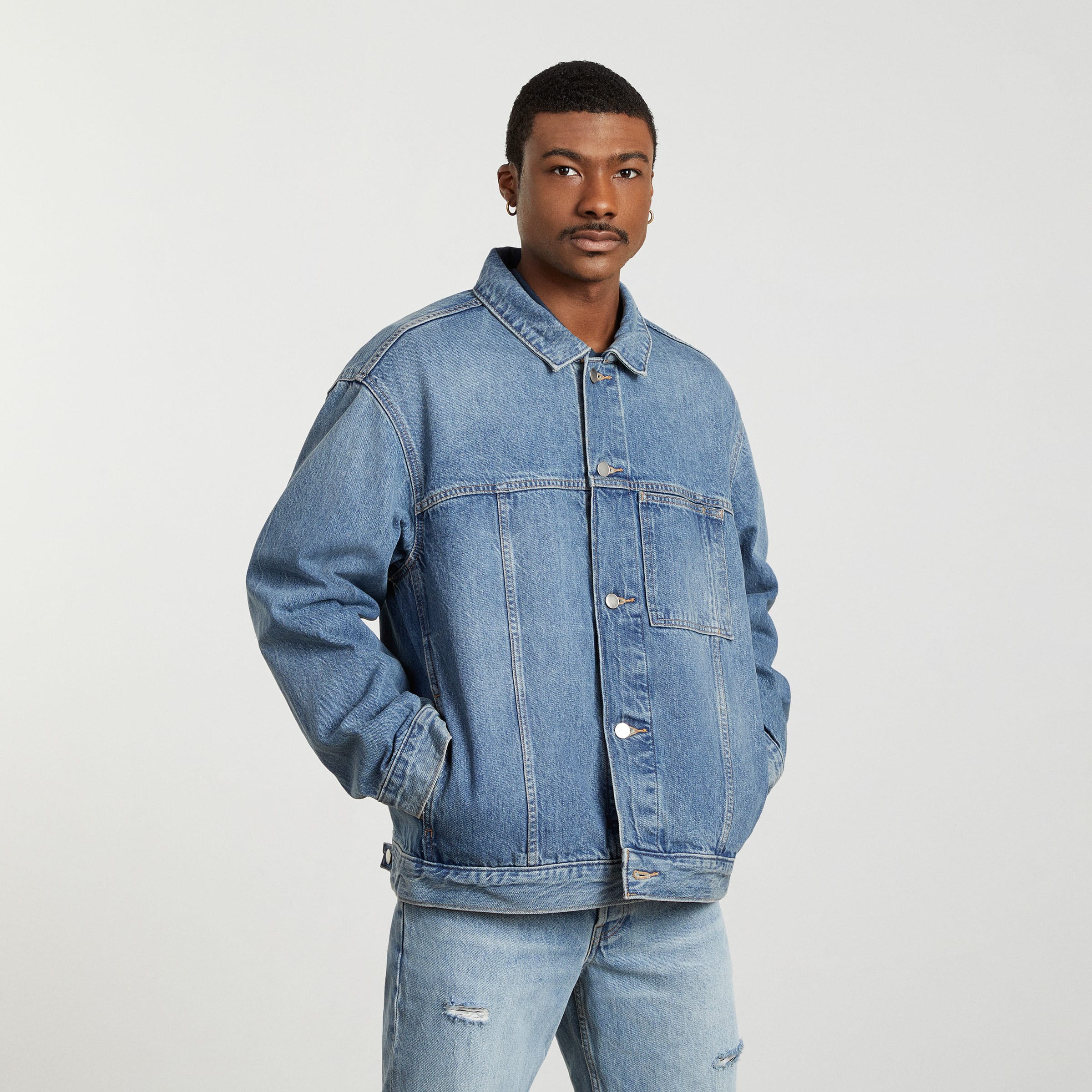 Relaxed Fit Sherpa Trucker Jacket - Green | Levi's® US