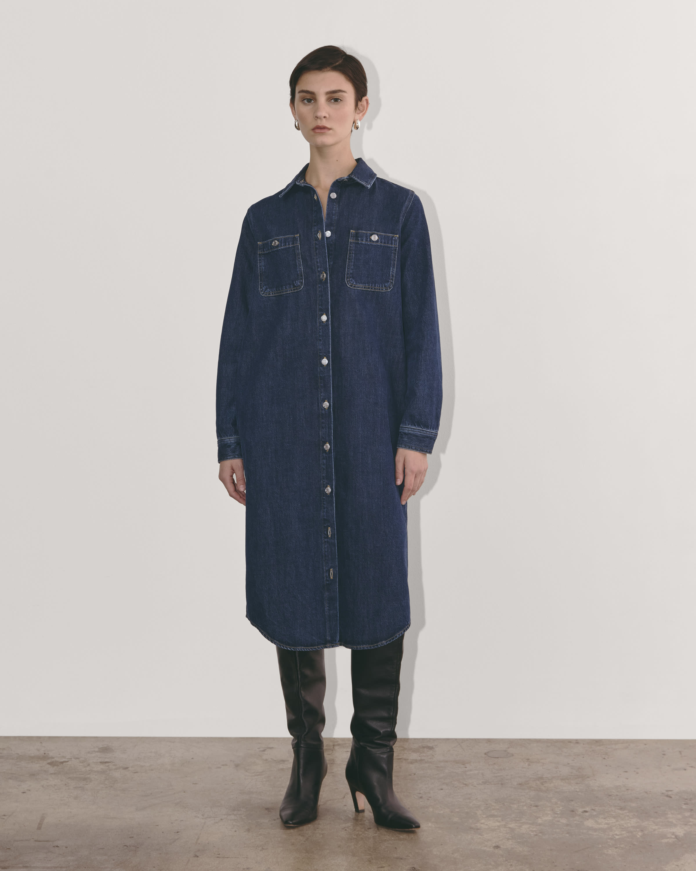 The Denim Shirtdress Indigo – Everlane The Denim Shirtdress Indigo – Everlane