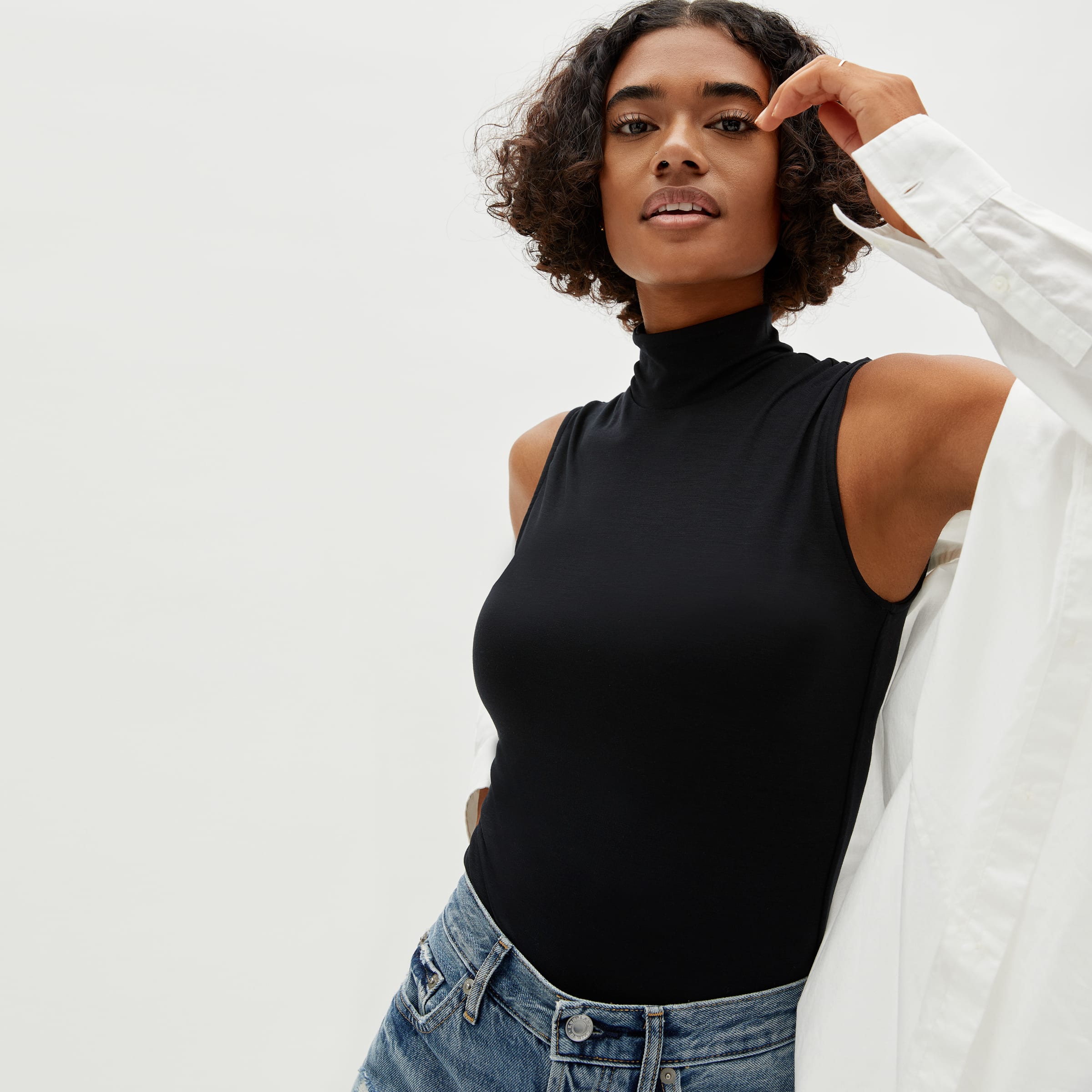 A Cut Above Mock Neck Bodysuit