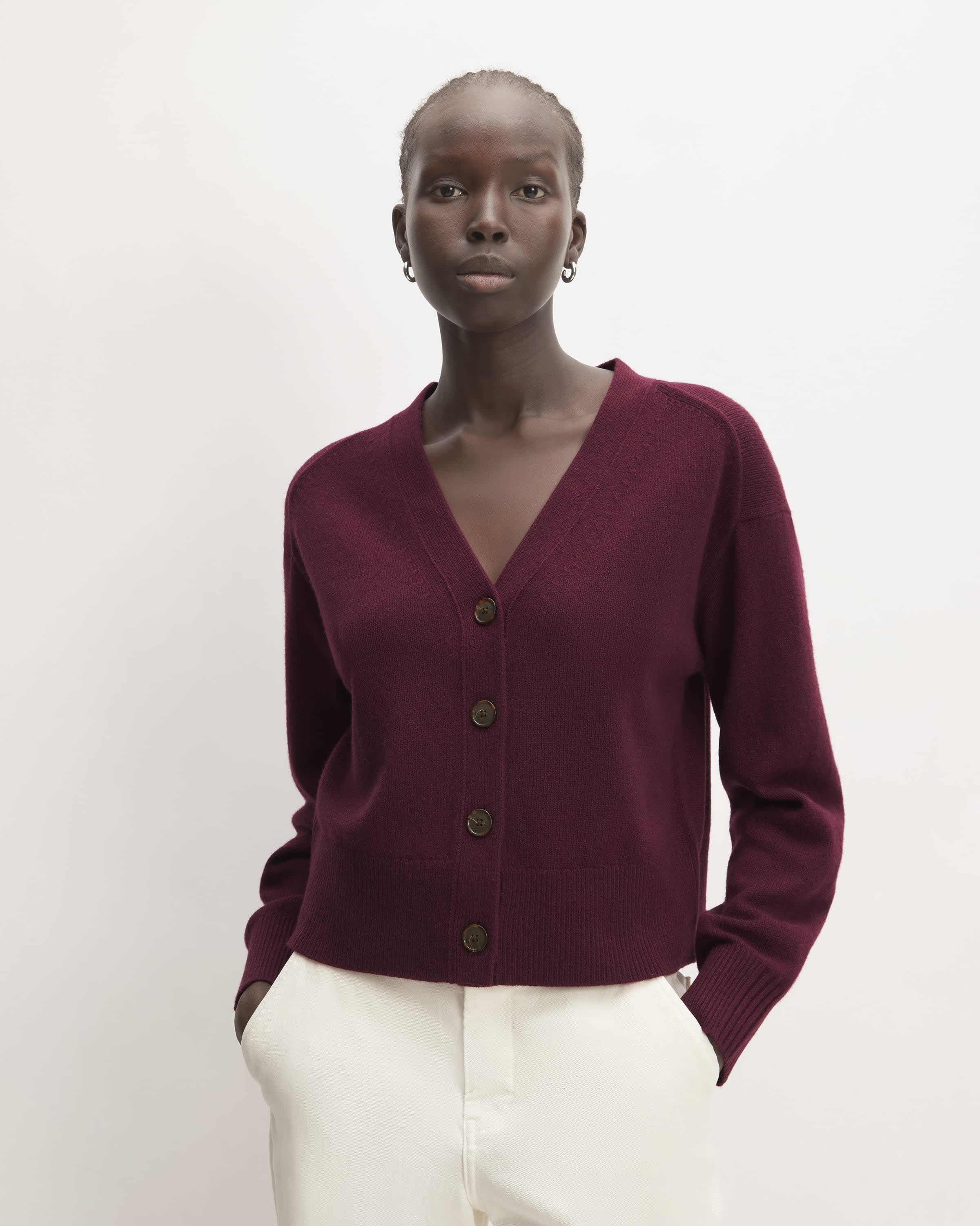 The Cashmere Cardigan Brandy – Everlane