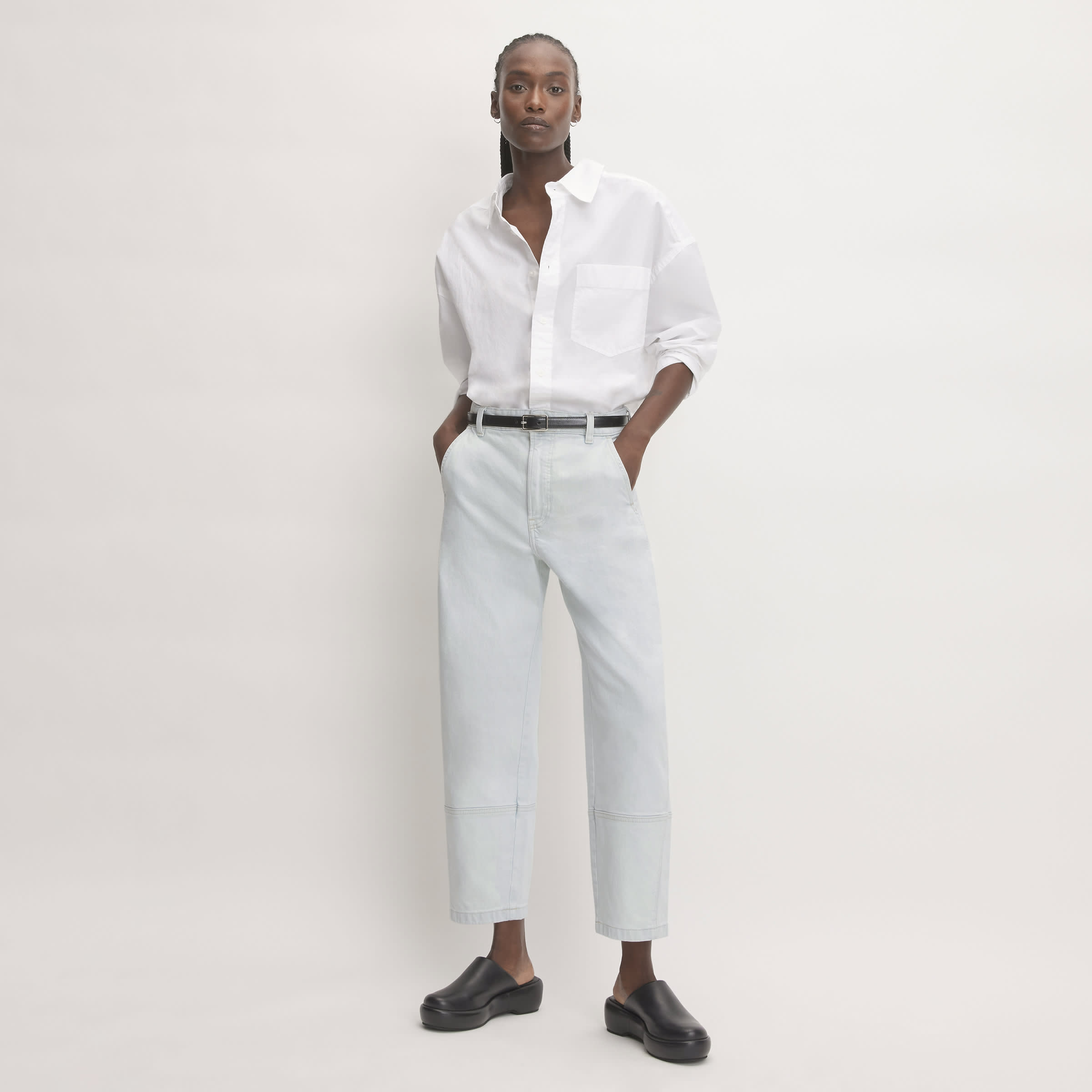 The Utility Barrel Pant Icy Water – Everlane