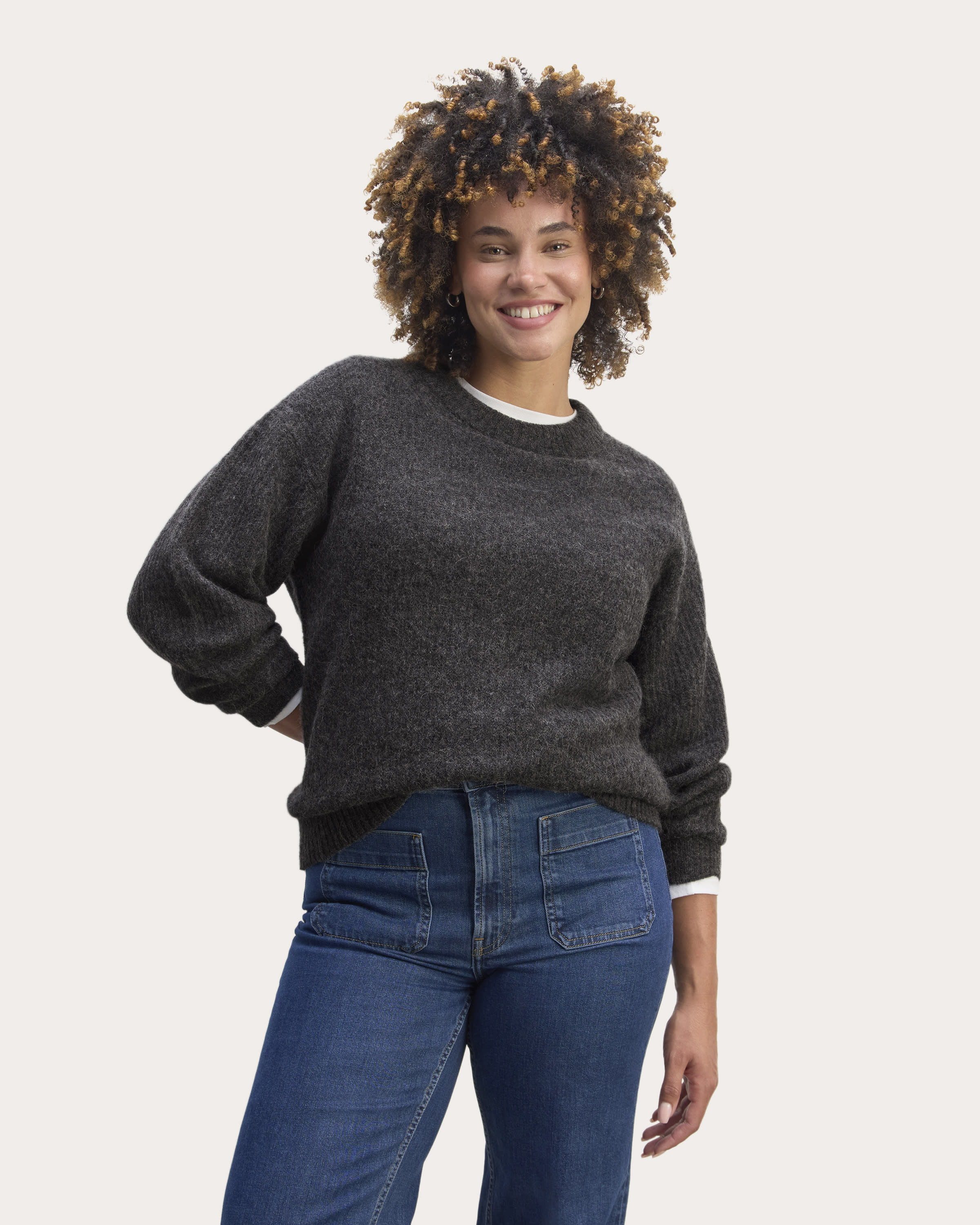 NWT Everlane Women's The top Alpaca Crew size S