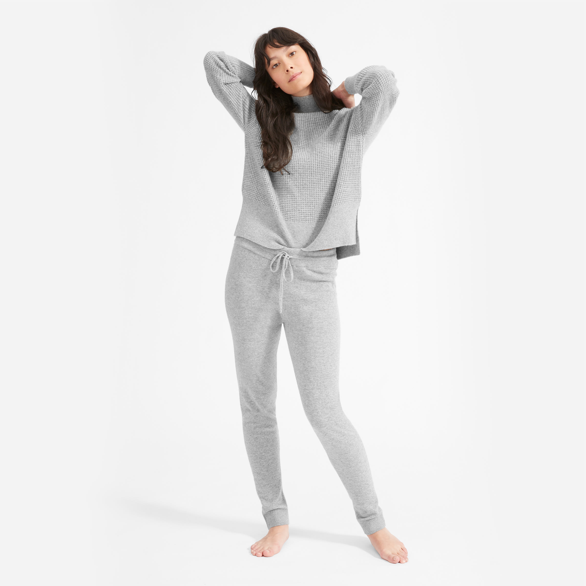 The Cashmere Sweatpant Heathered Grey – Everlane