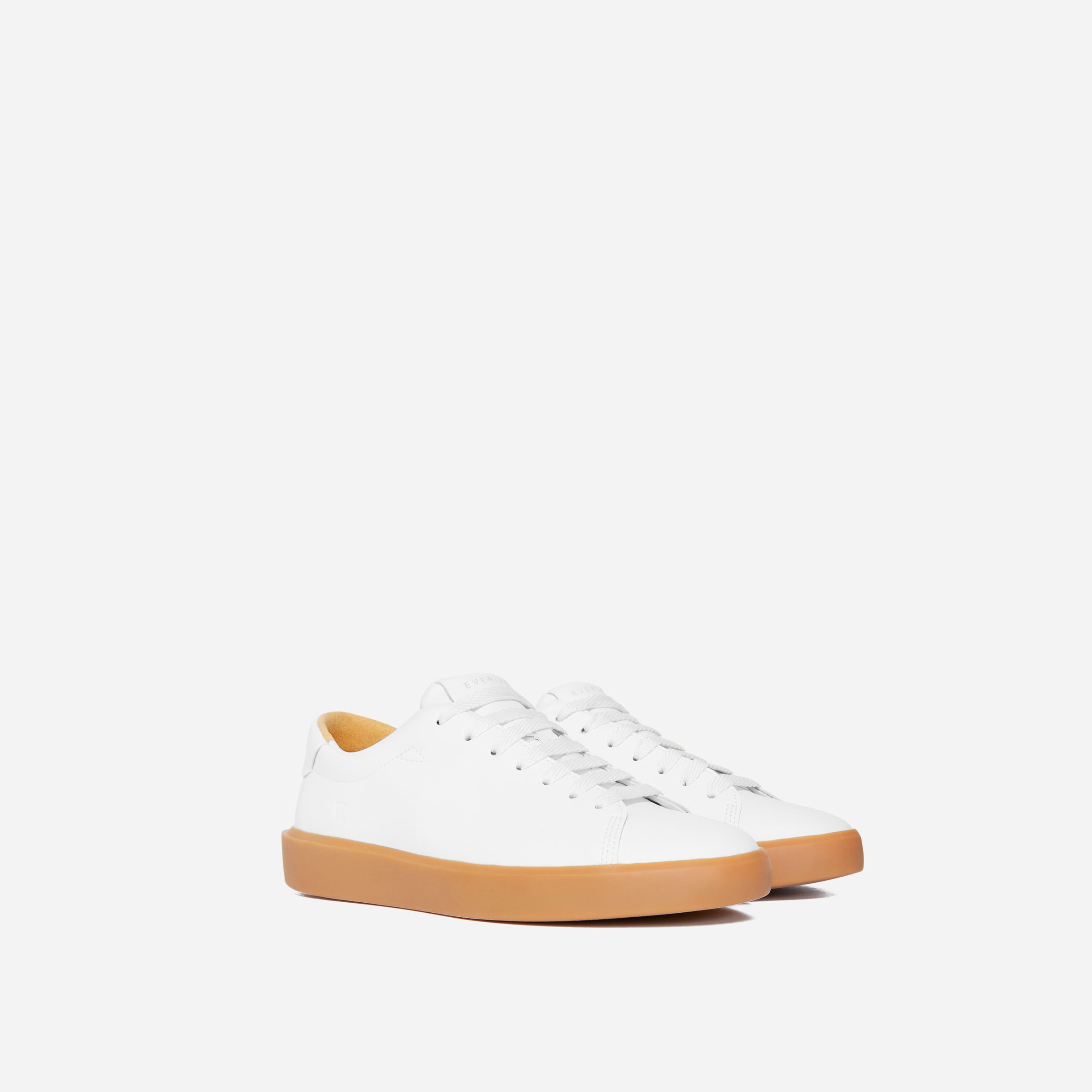 The ReLeather® Tennis Shoe White / Gum Sole – Everlane