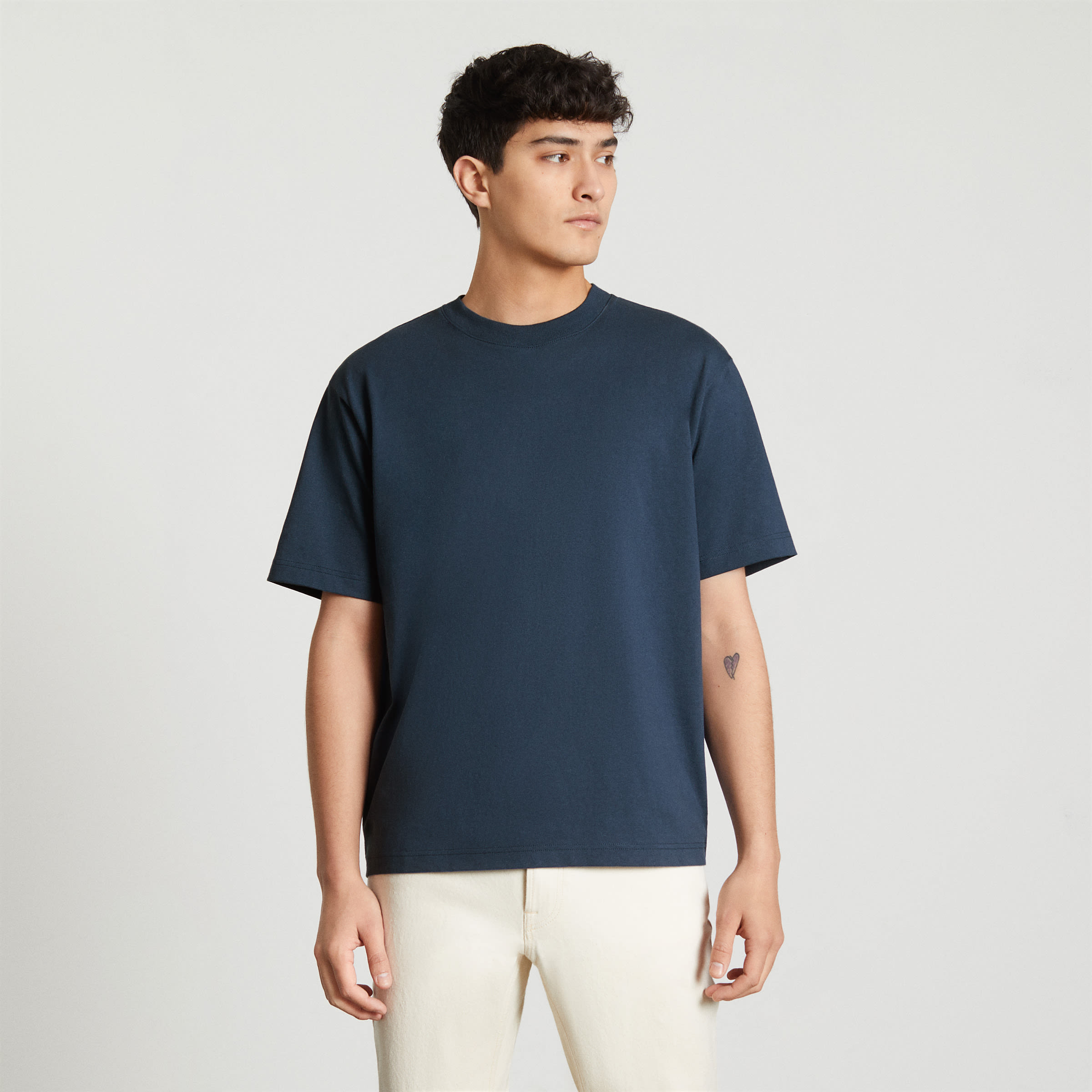 The Premium-Weight Relaxed Crew | Uniform Atlantic – Everlane