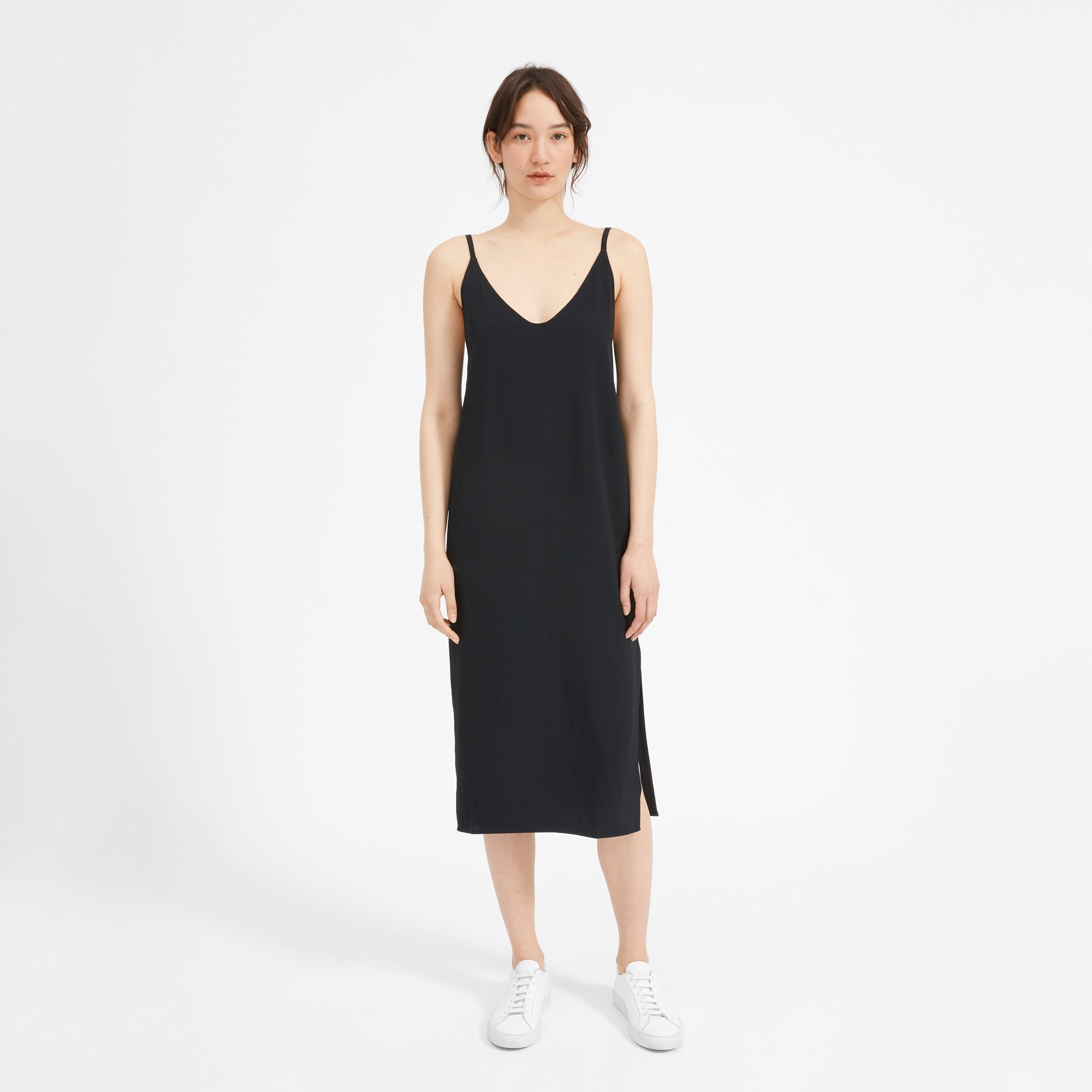 everlane goweave slip dress