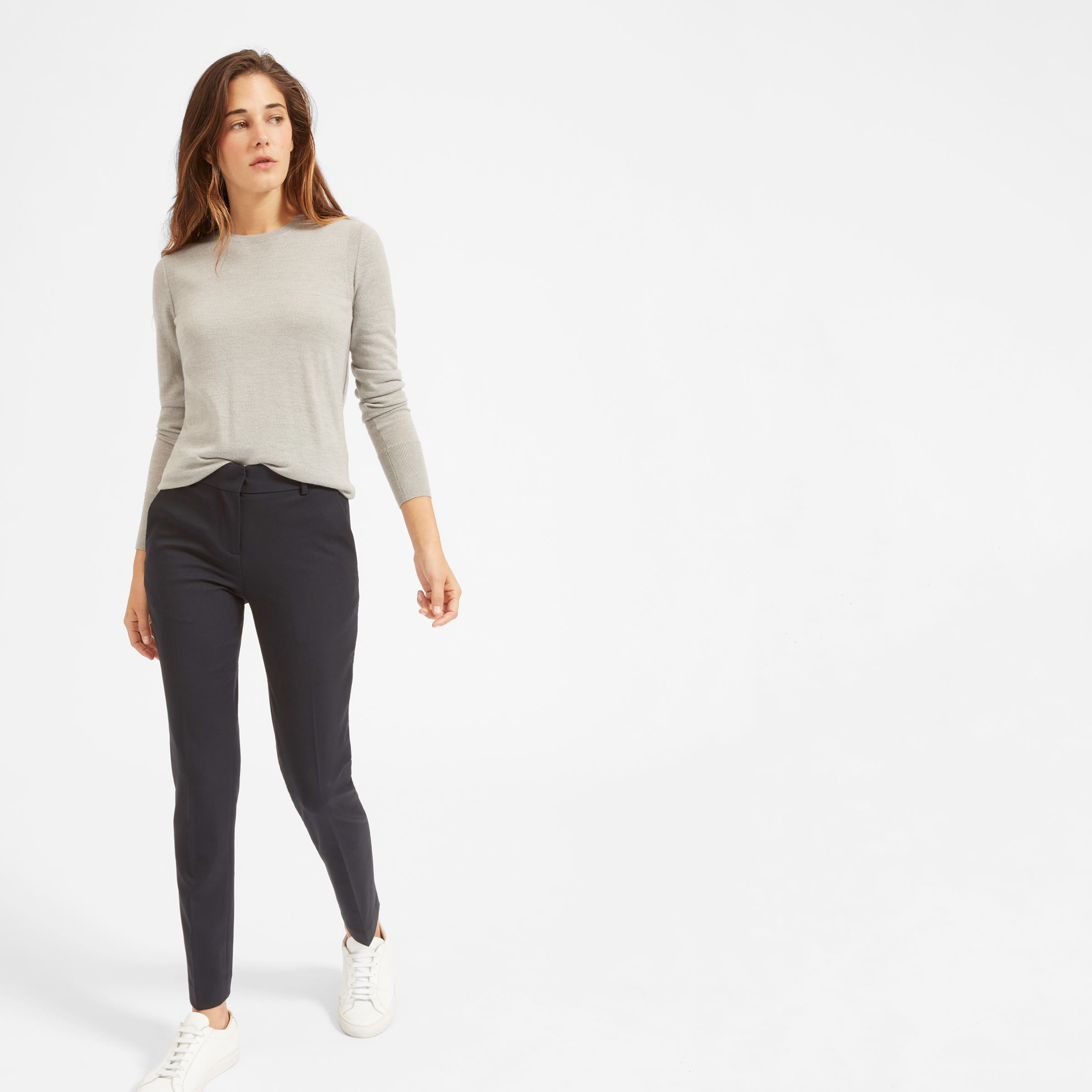 The Slim Wool Pant Navy – Everlane