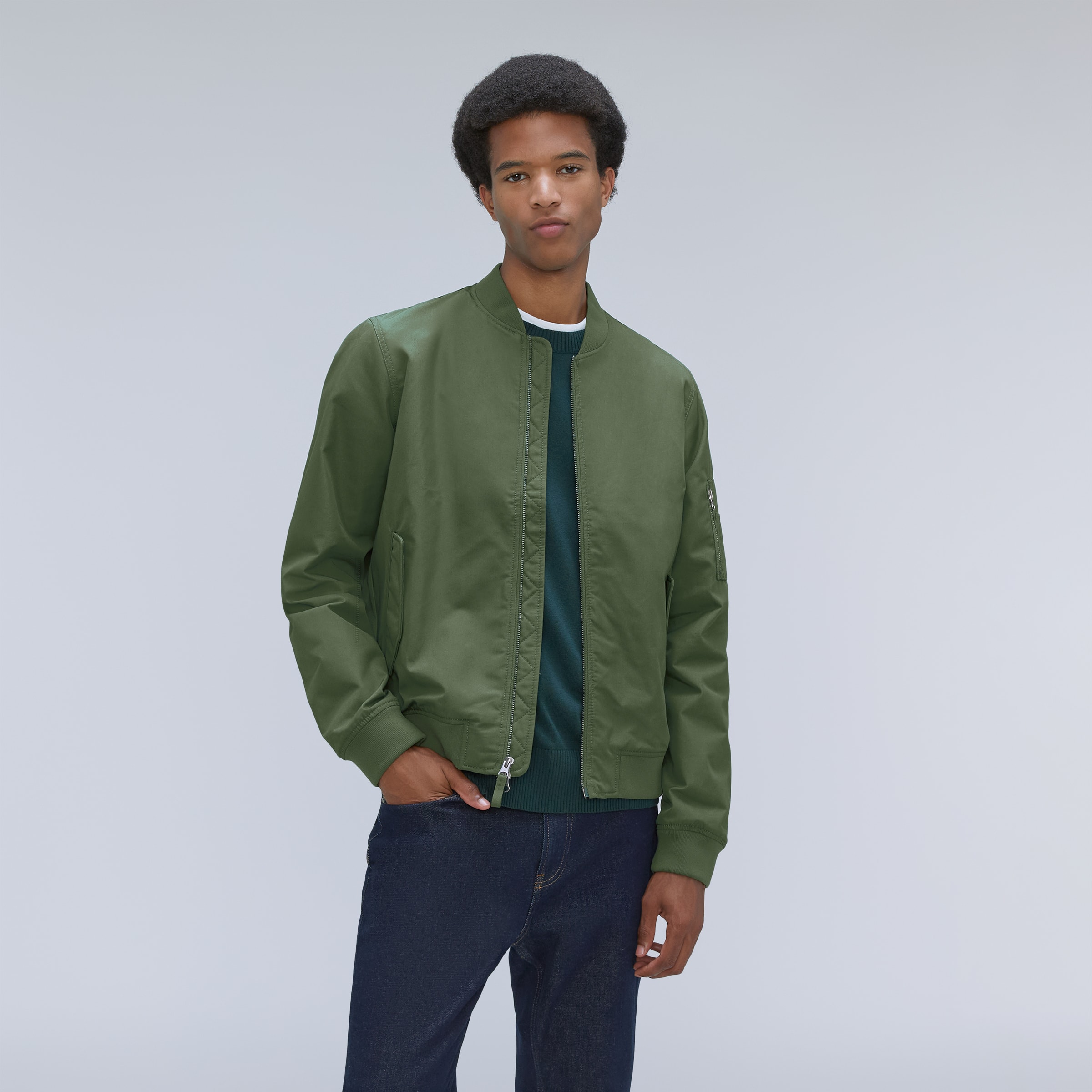 Army Green Bomber 'Fits
