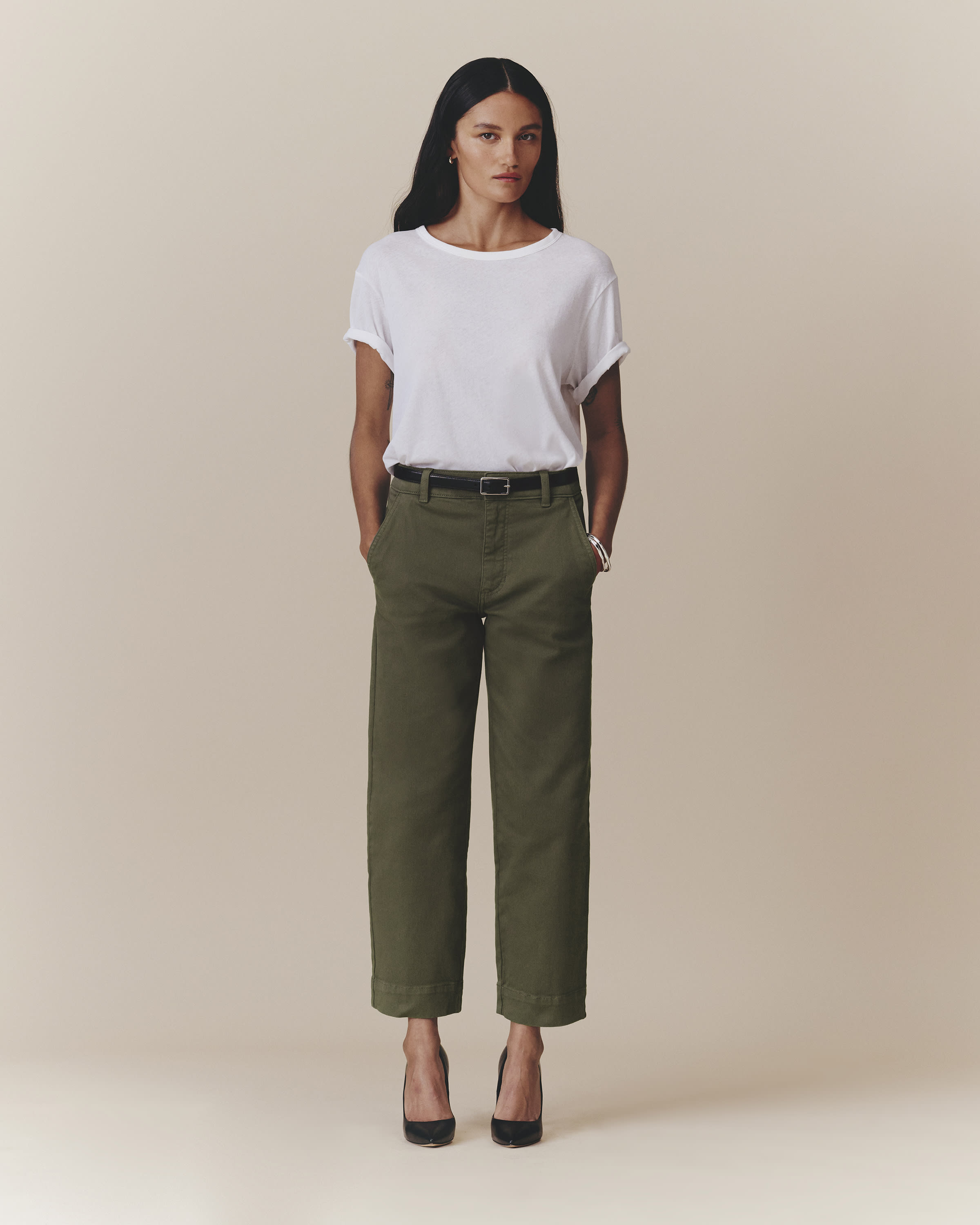 The Utility Straight-Leg Pant Dark Forest – Everlane