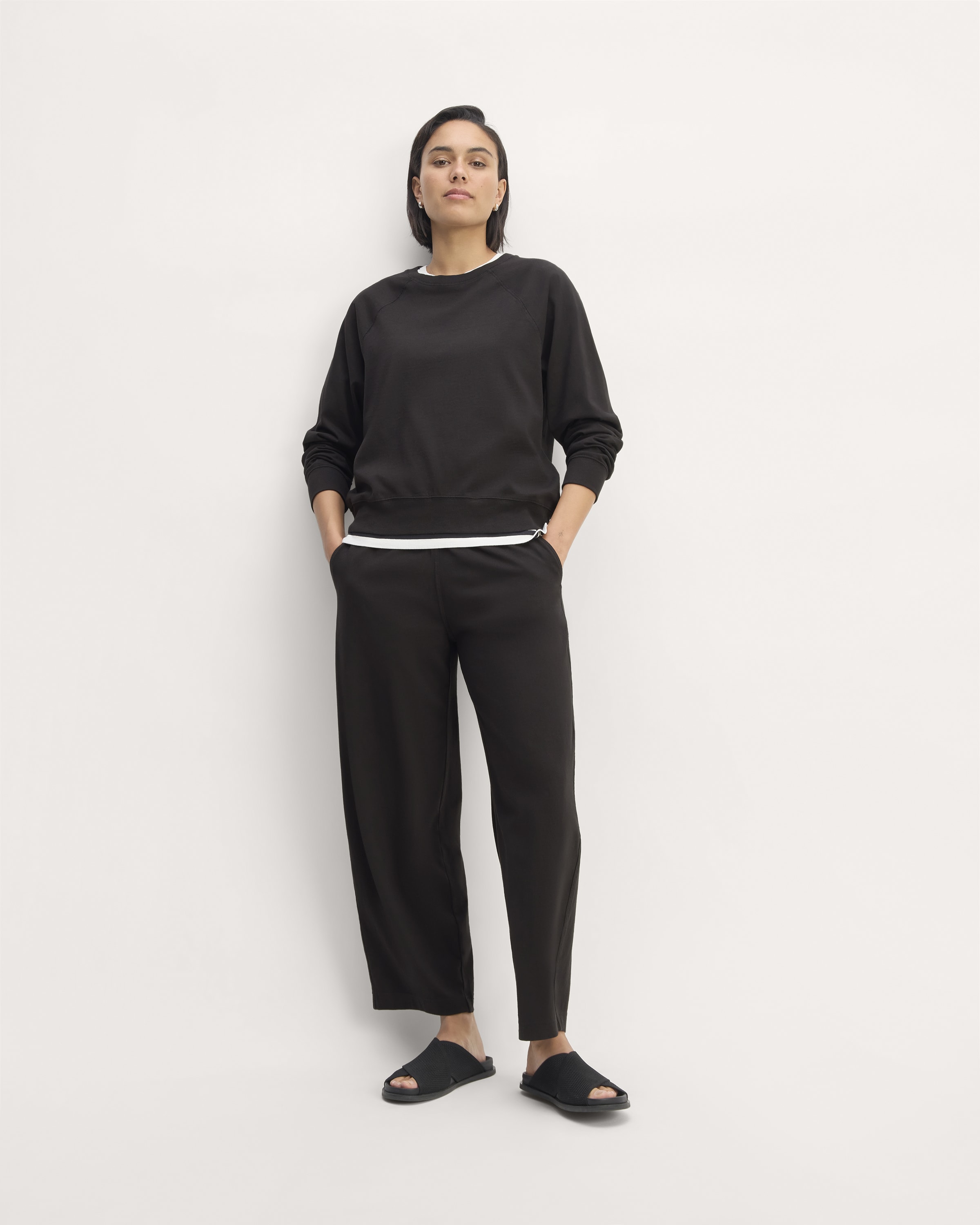 The Off-Duty Barrel Pant Black – Everlane