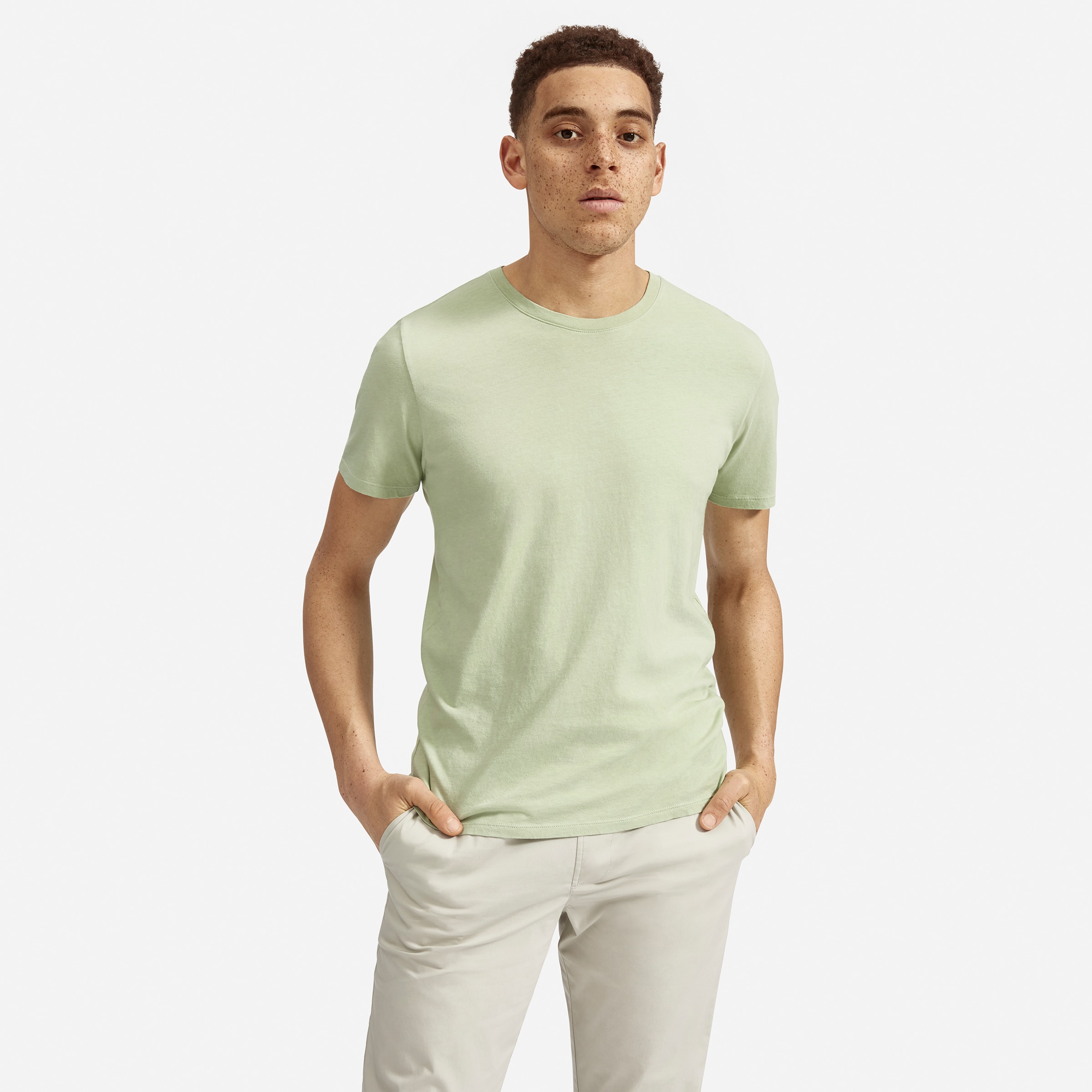 The Cotton Crew Washed Mint Green – Everlane