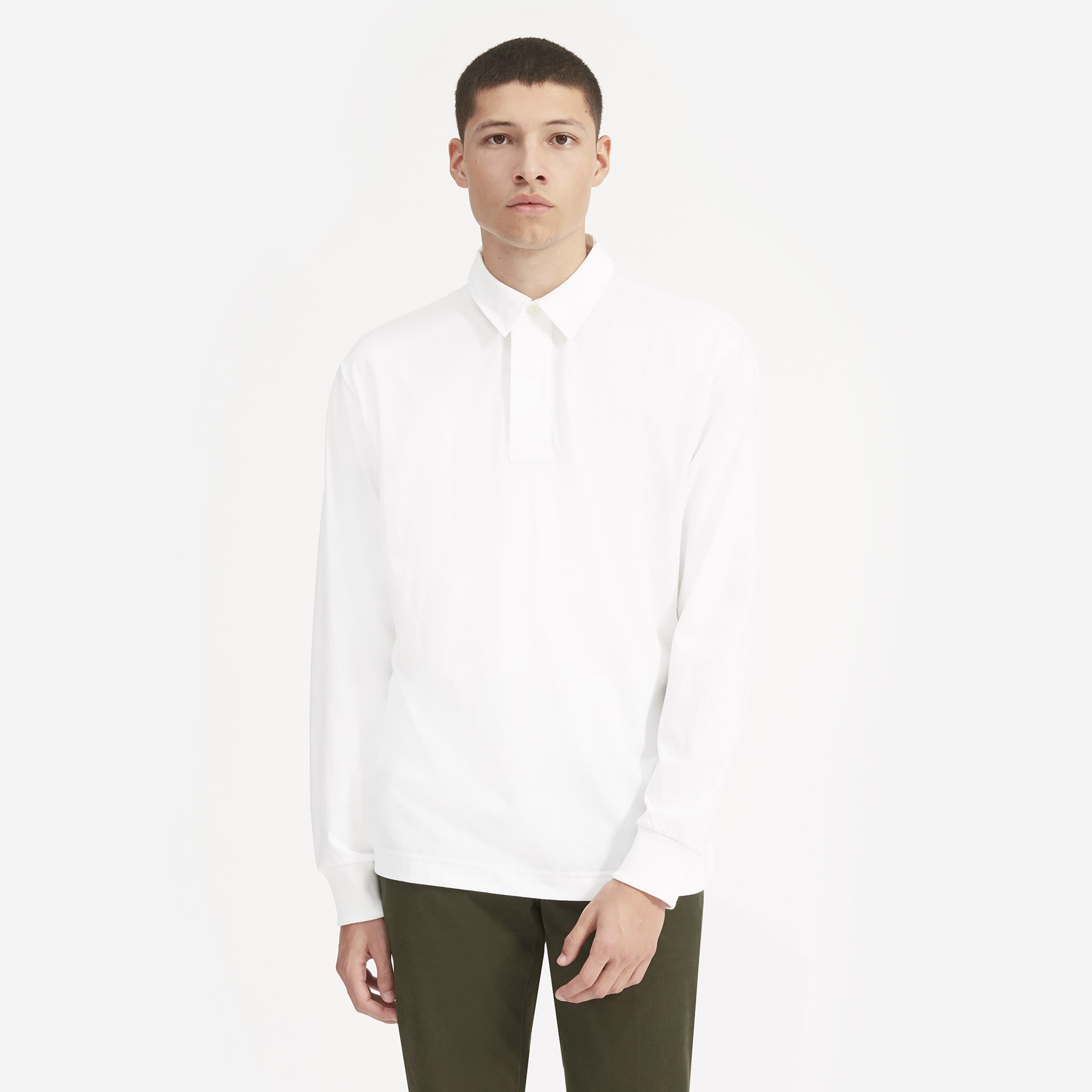 The Rugby Shirt White – Everlane