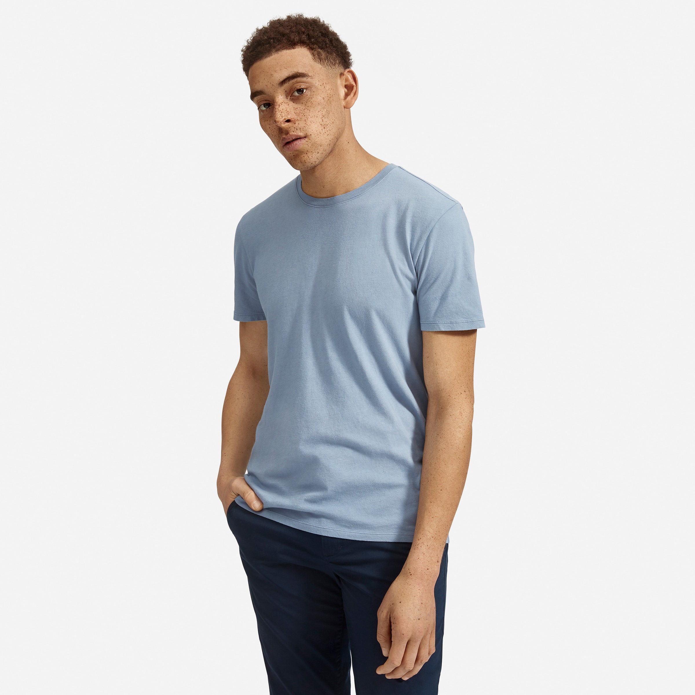 The Cotton Crew Washed Sky Blue – Everlane