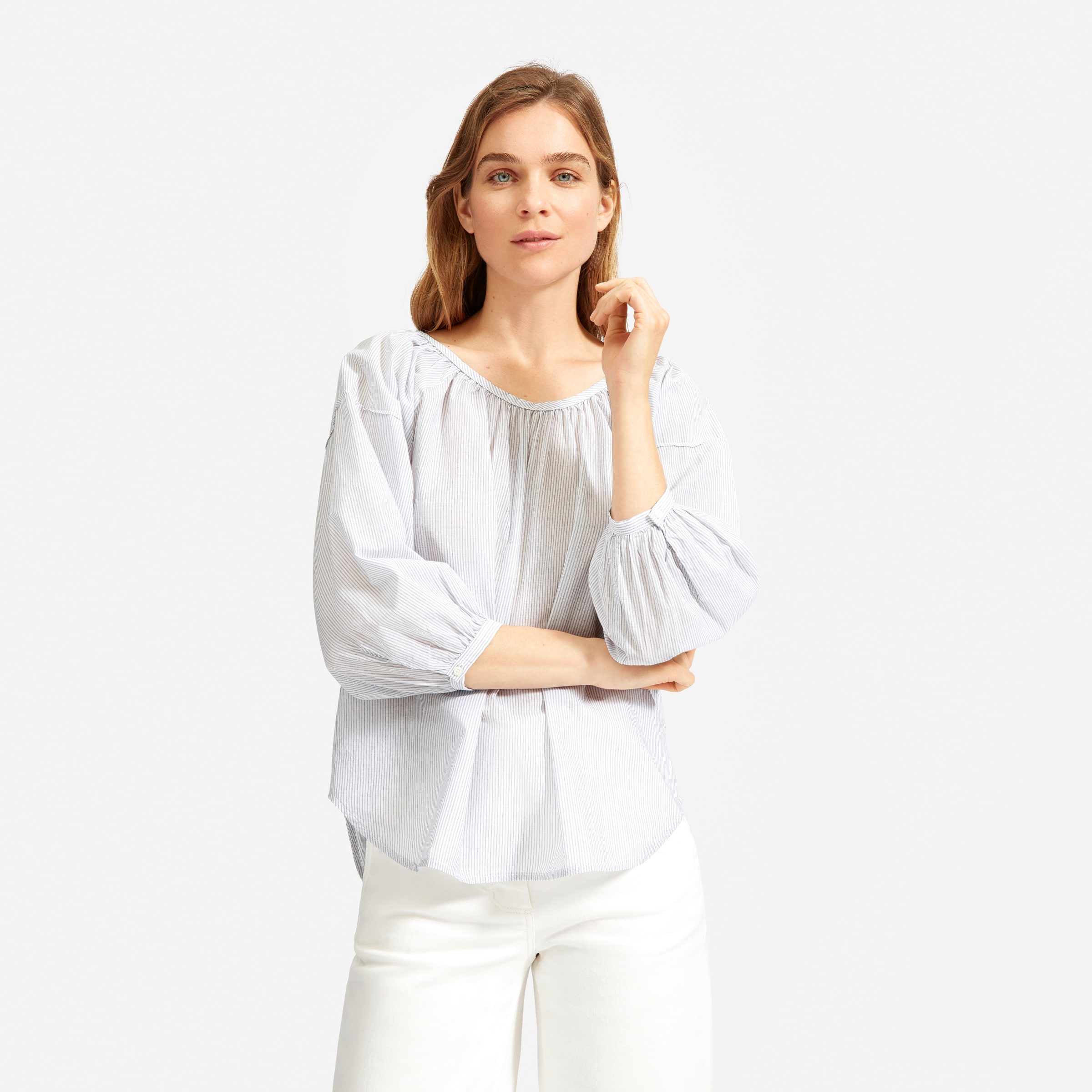 Everlane air ruched store blouse