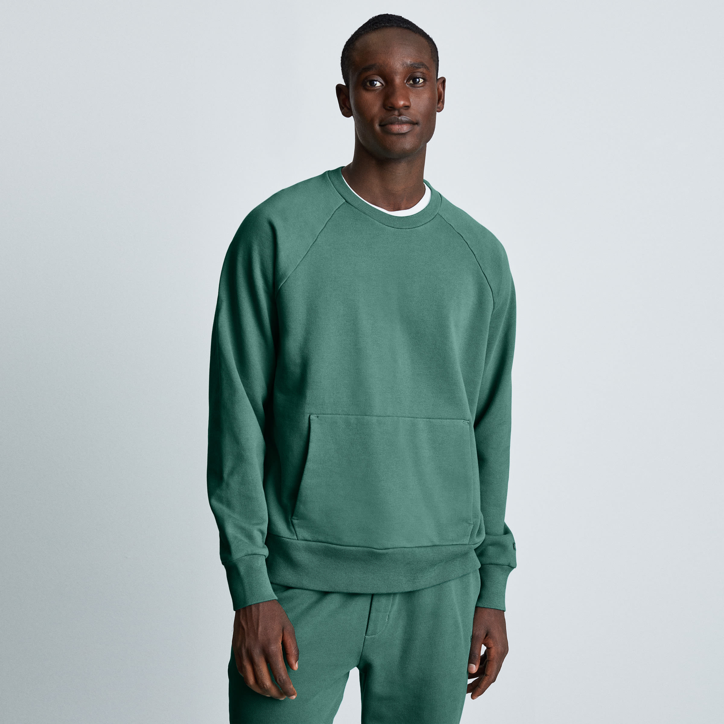 The Track Crewneck Deep Sea – Everlane