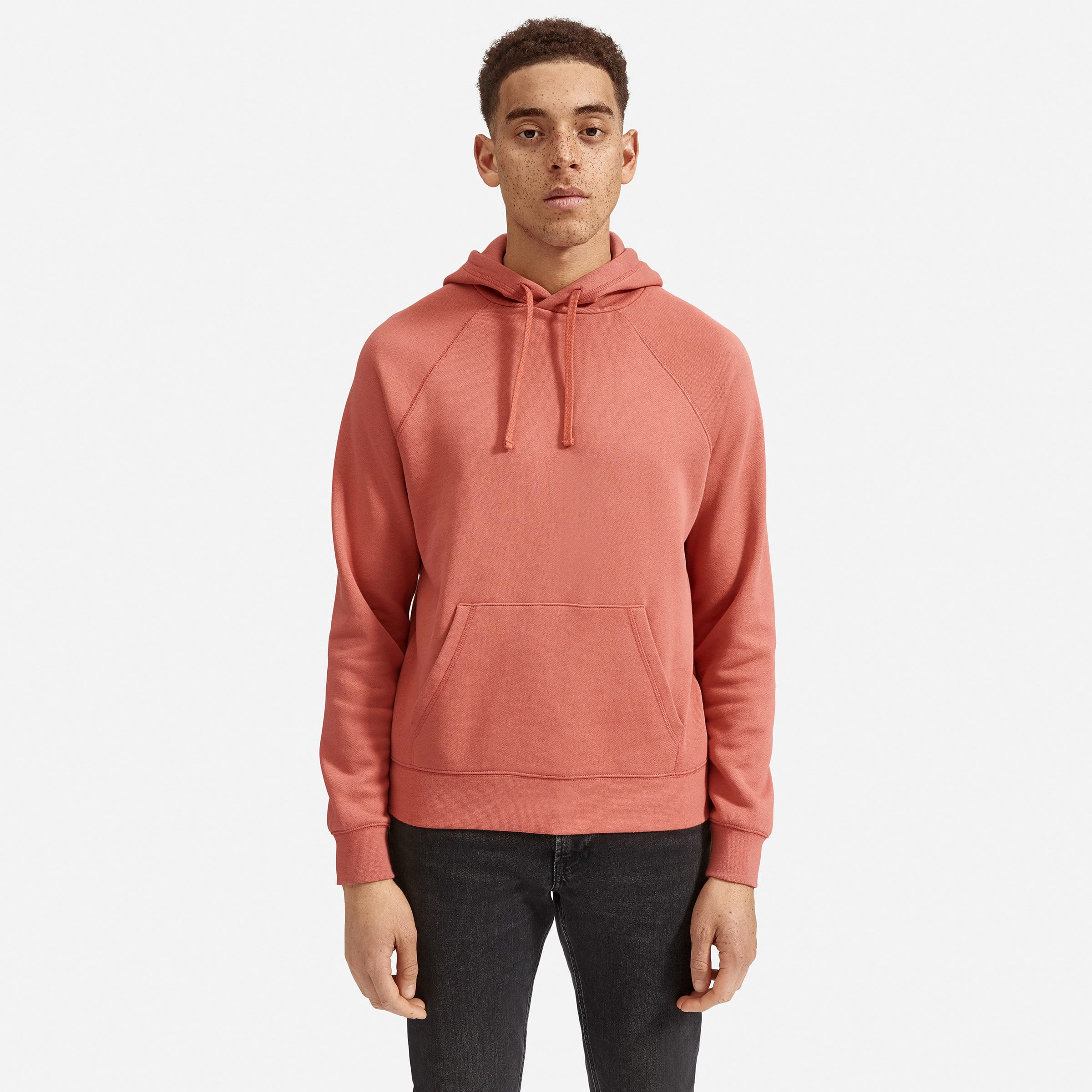 The Lightweight French Terry Hoodie Red Clay – Everlane