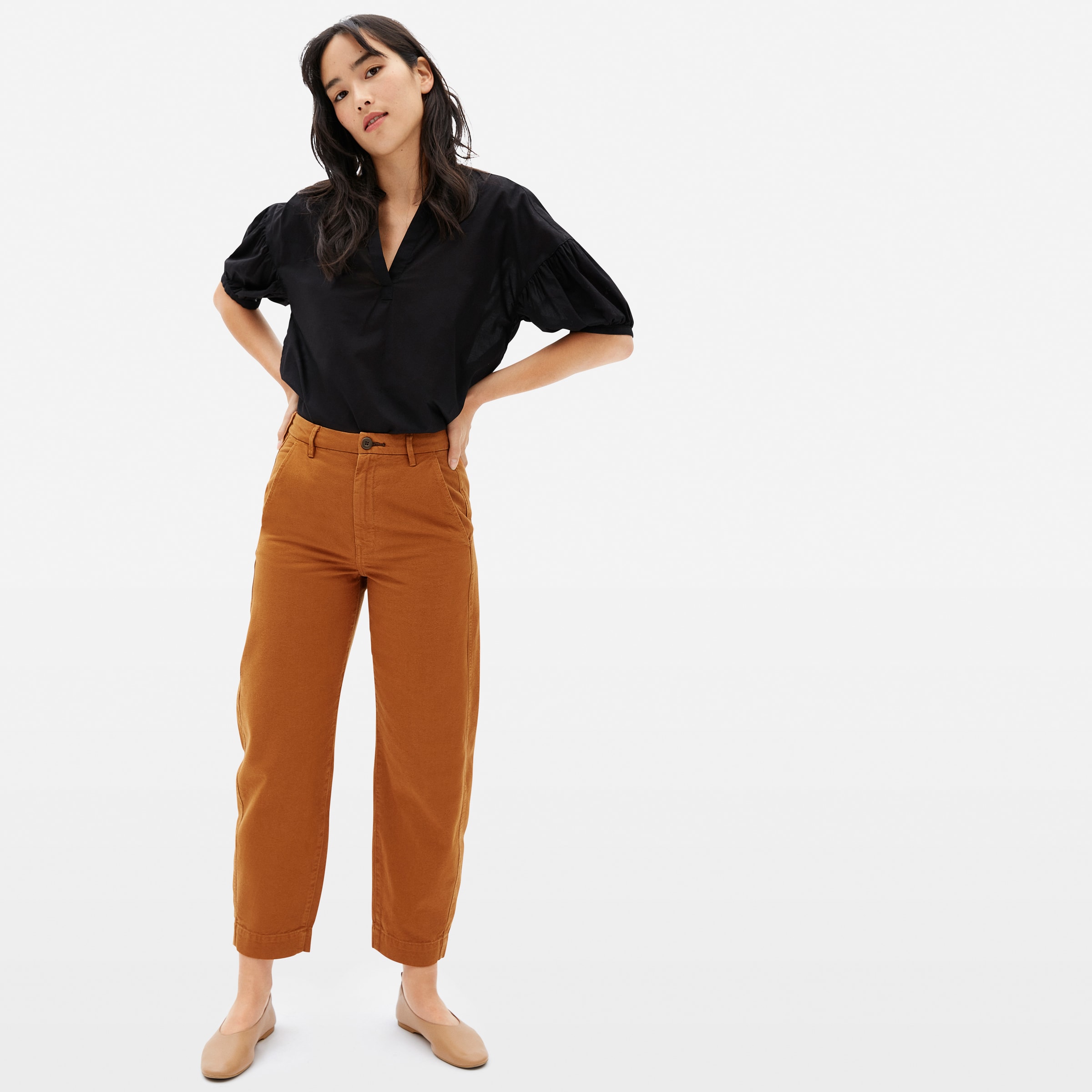 The Arc Canvas Pant Copper – Everlane