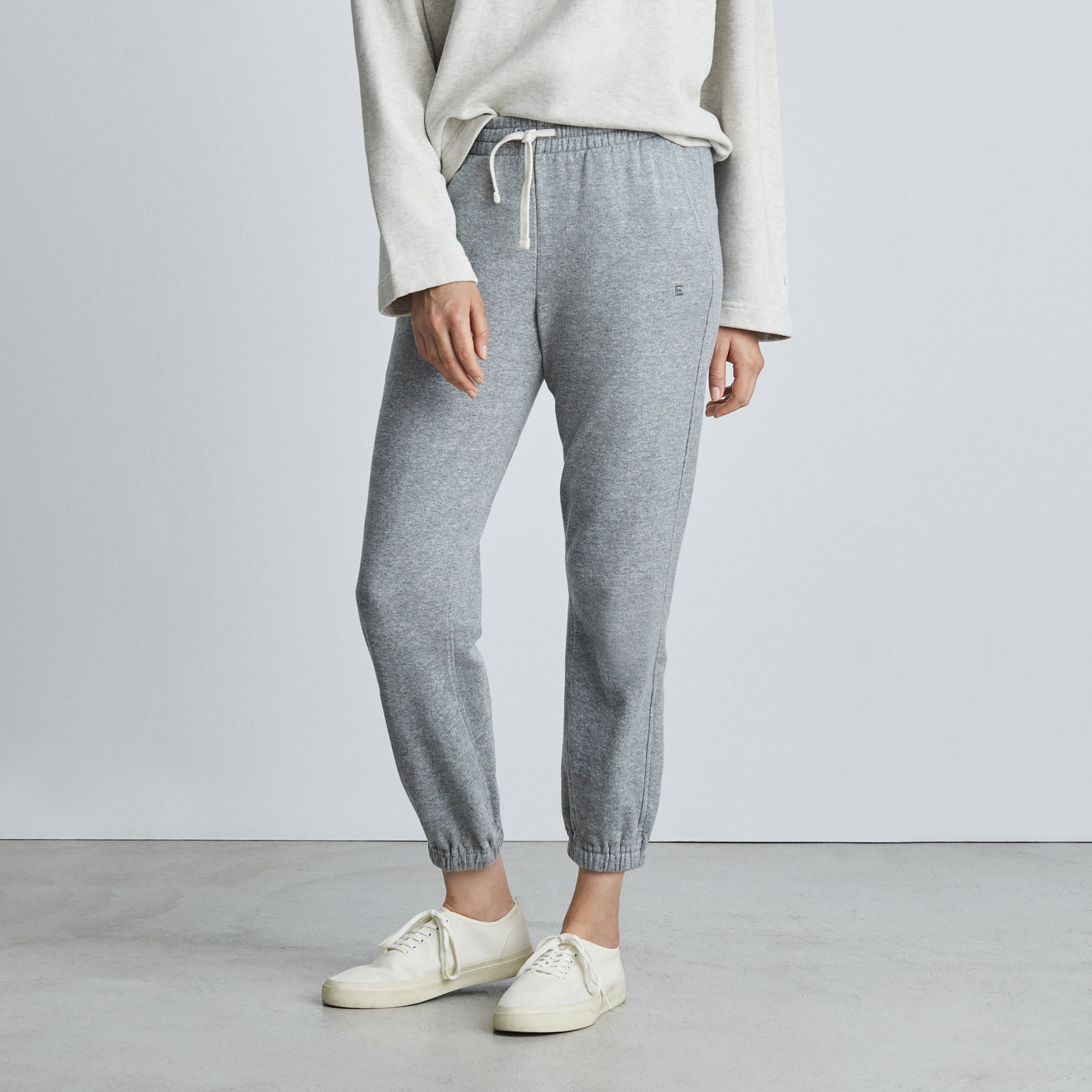The Lightweight French Terry Jogger Heathered Grey – Everlane