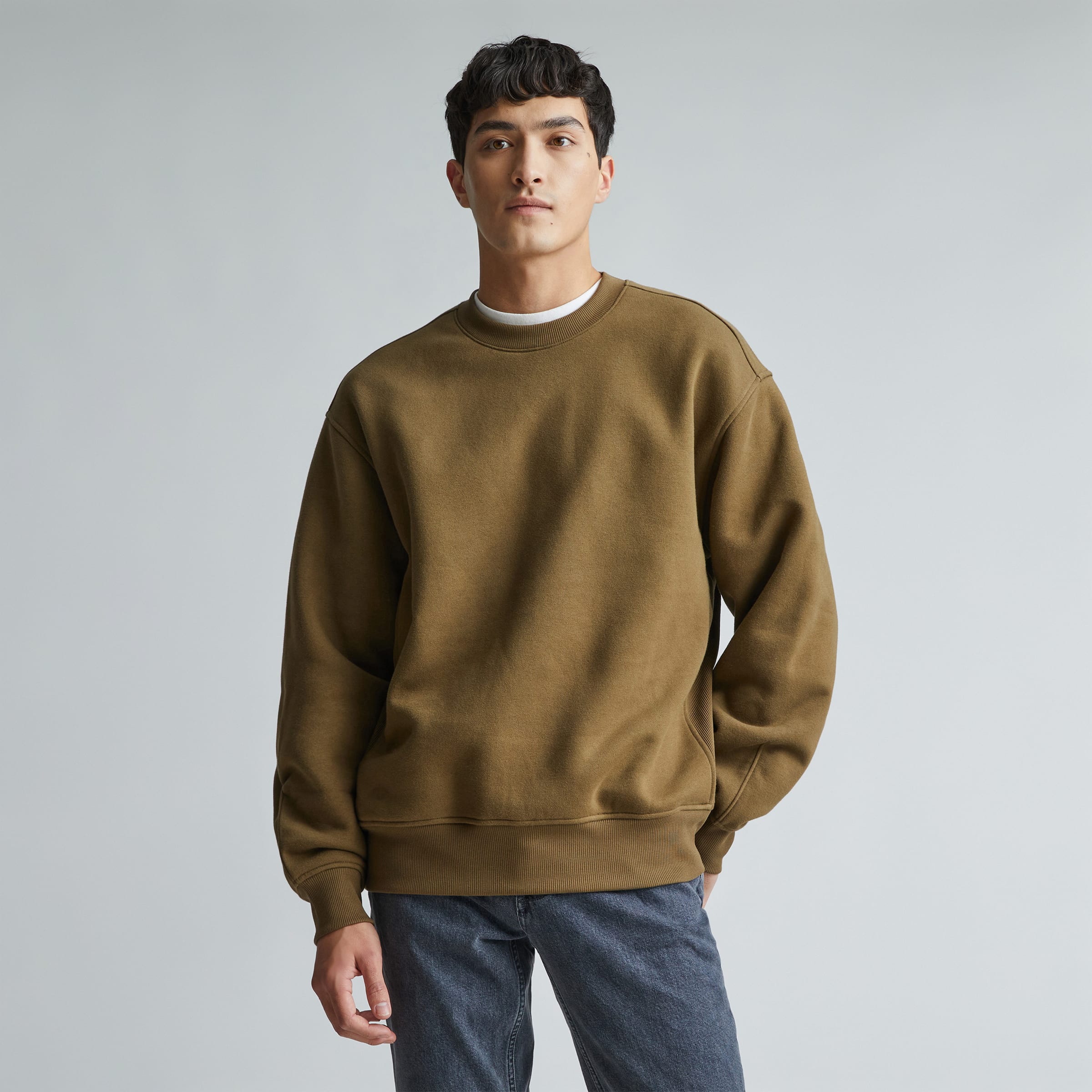 The ReTrack Crewneck Sweatshirt Beech – Everlane