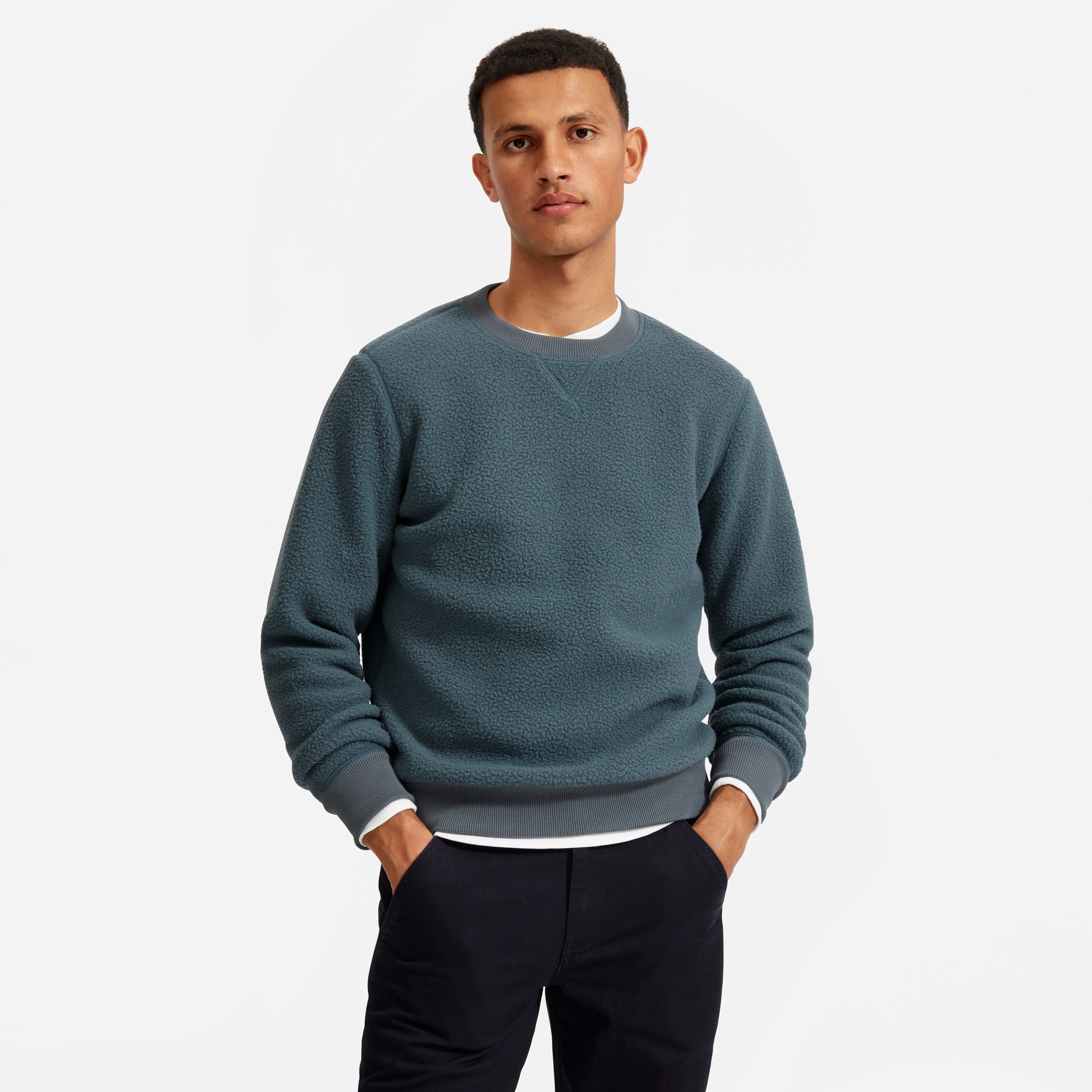 The ReNew Fleece Sweatshirt Dark Slate – Everlane