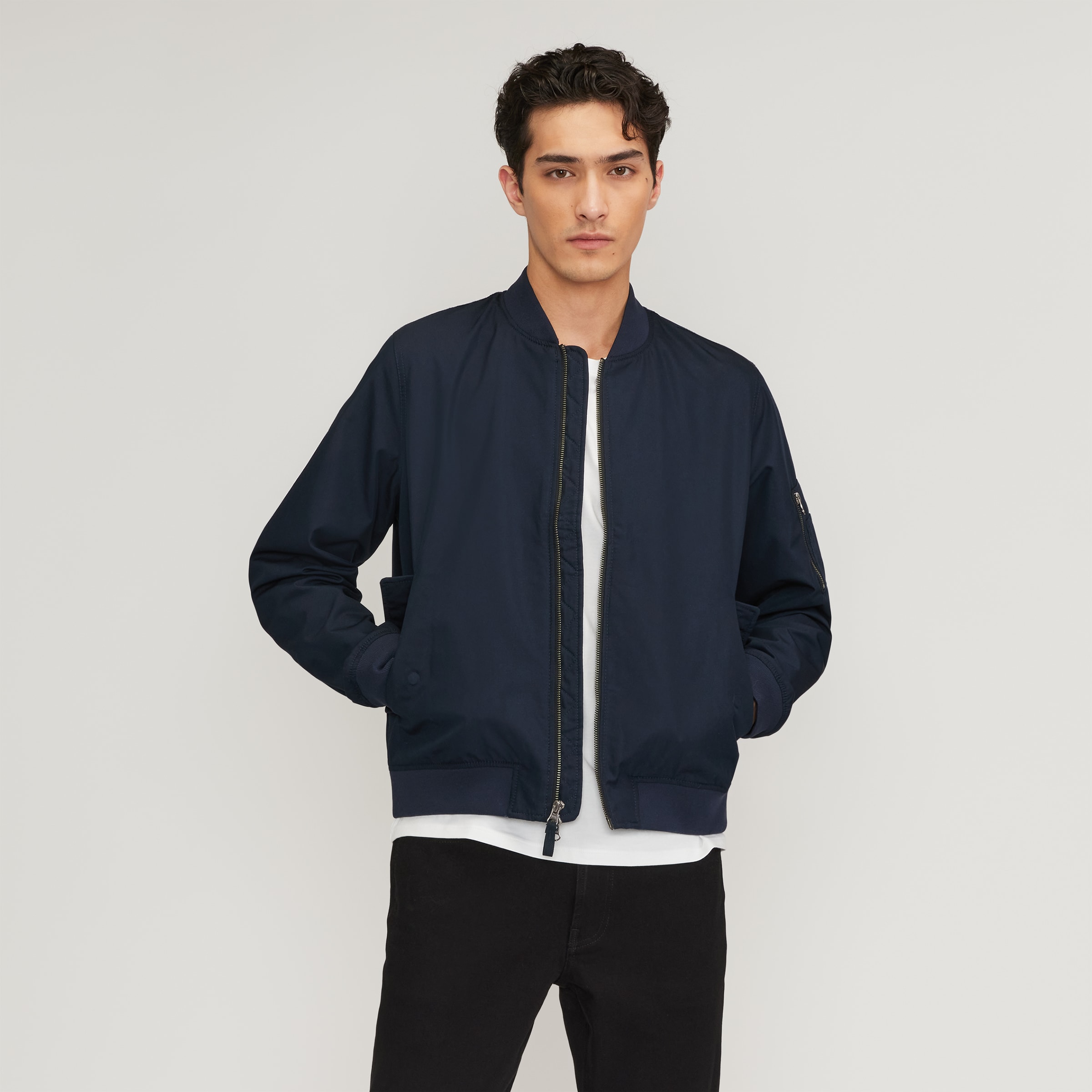Essential Relaxed Padded Bomber Jacket | Green | Tommy Hilfiger-nextbuild.com.vn